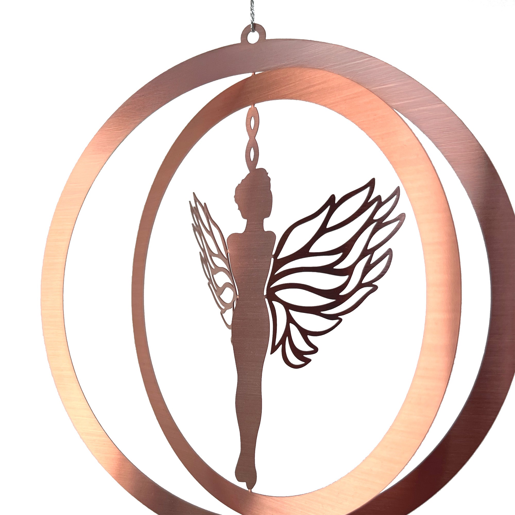 Fairy Rose Gold Christmas Ornament