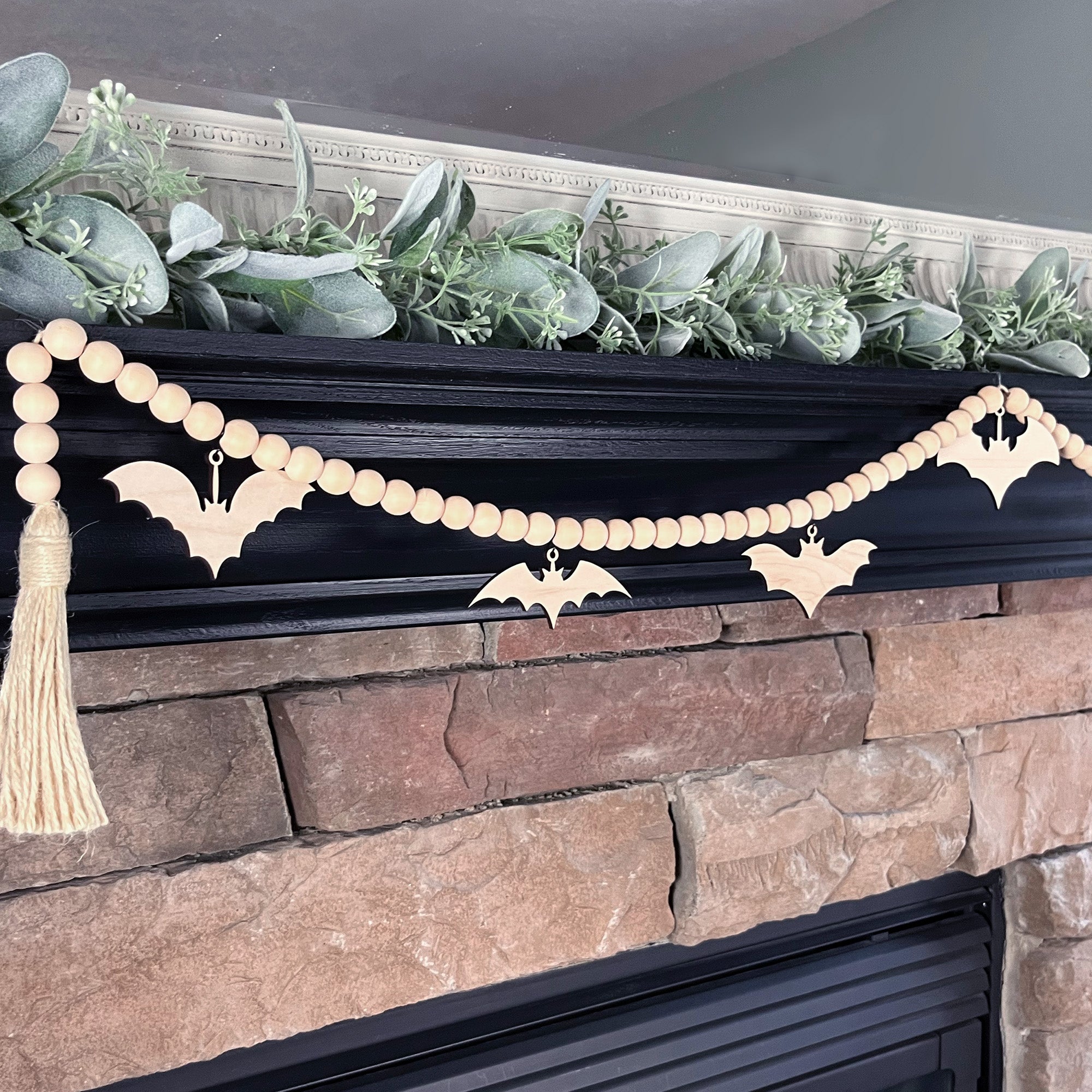 Bat Garland for Mantel