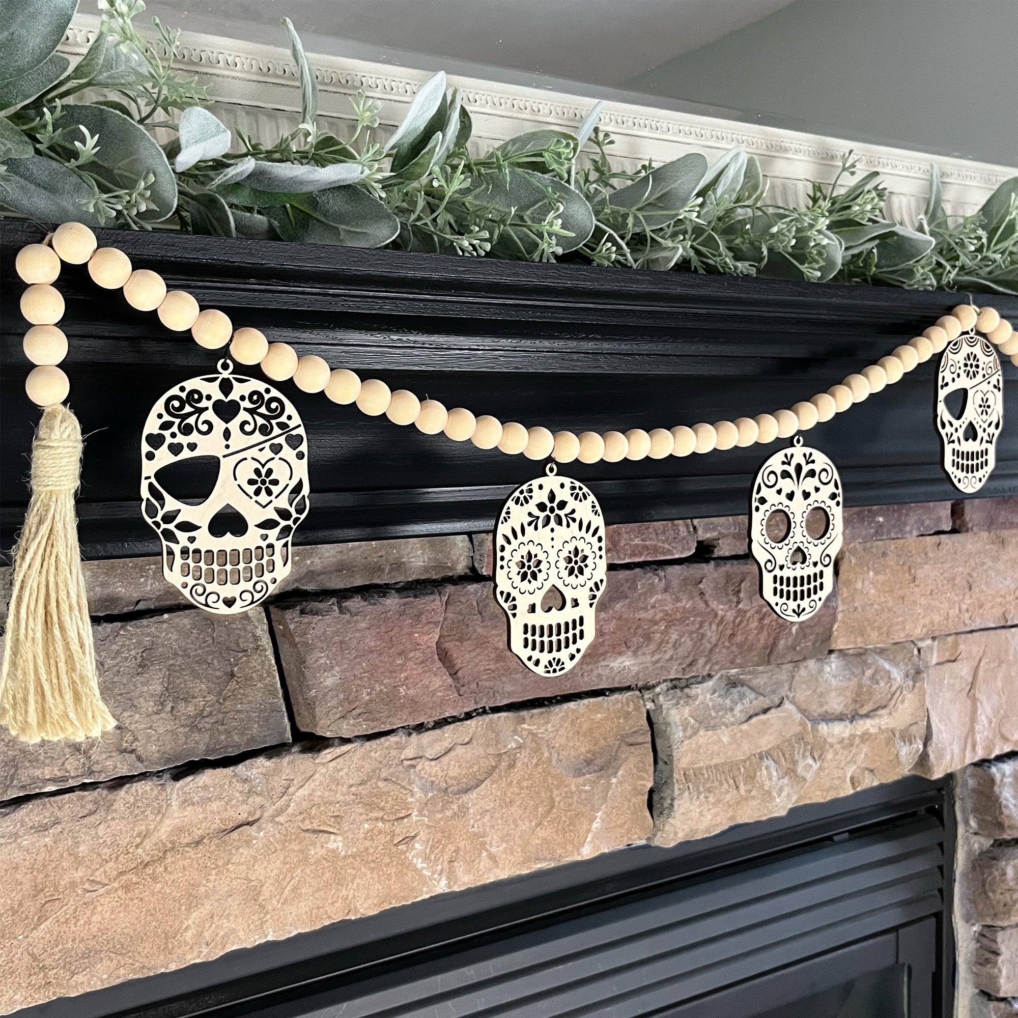 Halloween and Fall Wood Beaded Garlands