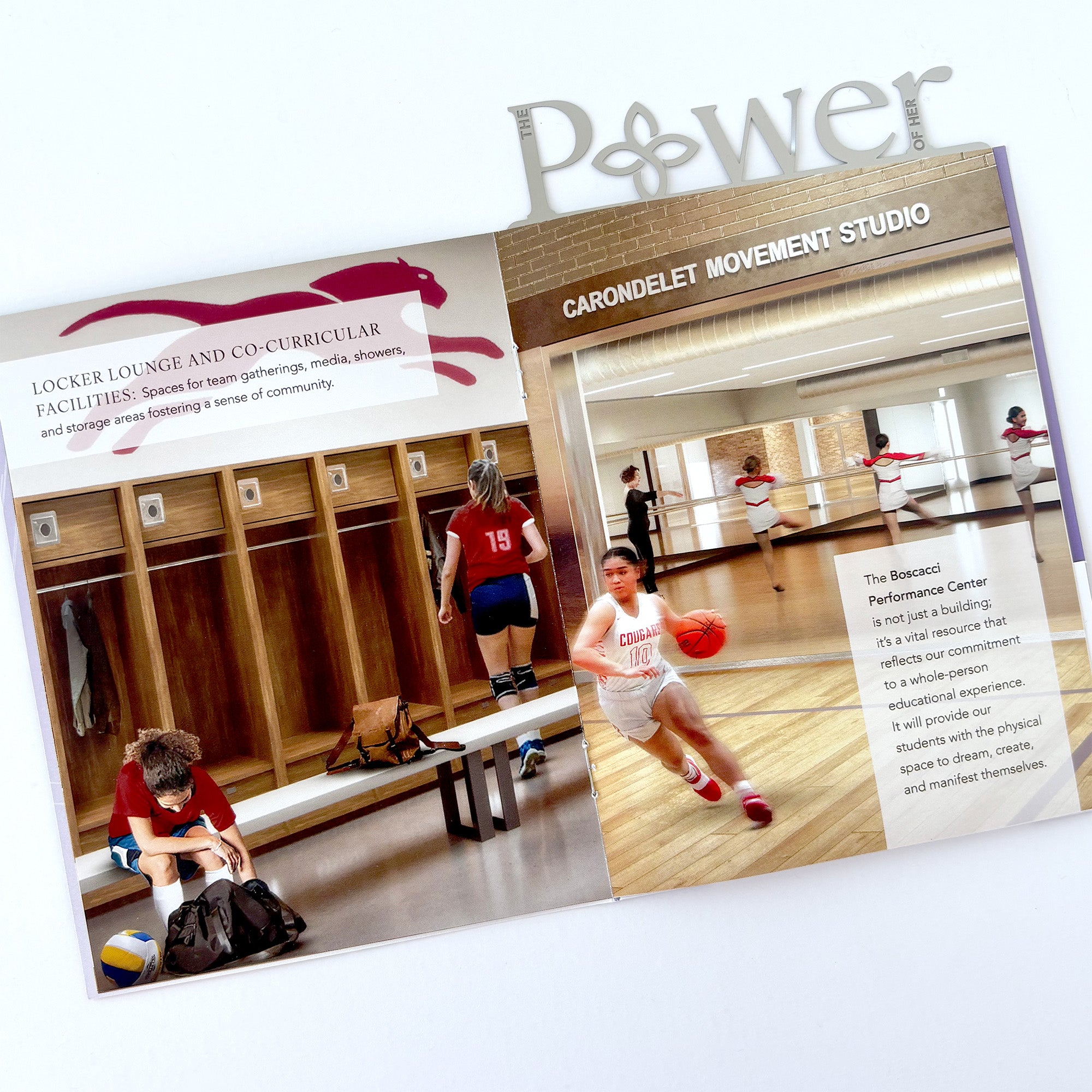 High School Expansion Brochure with Metal Frame Keepsake