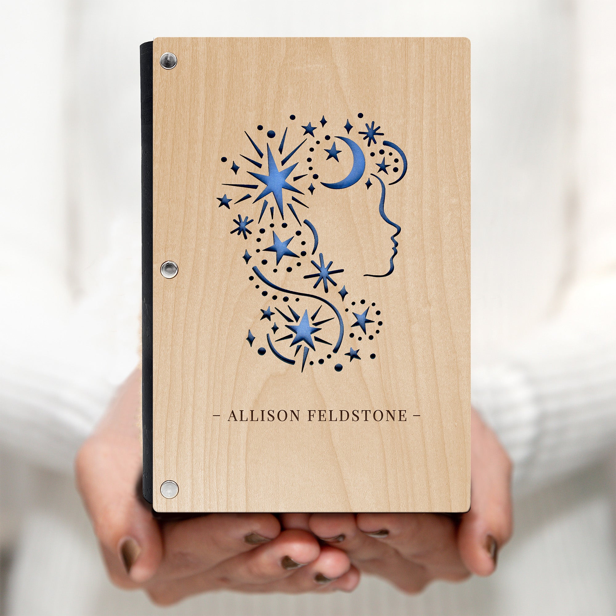 Unique Meditation Journal with Wood Cover