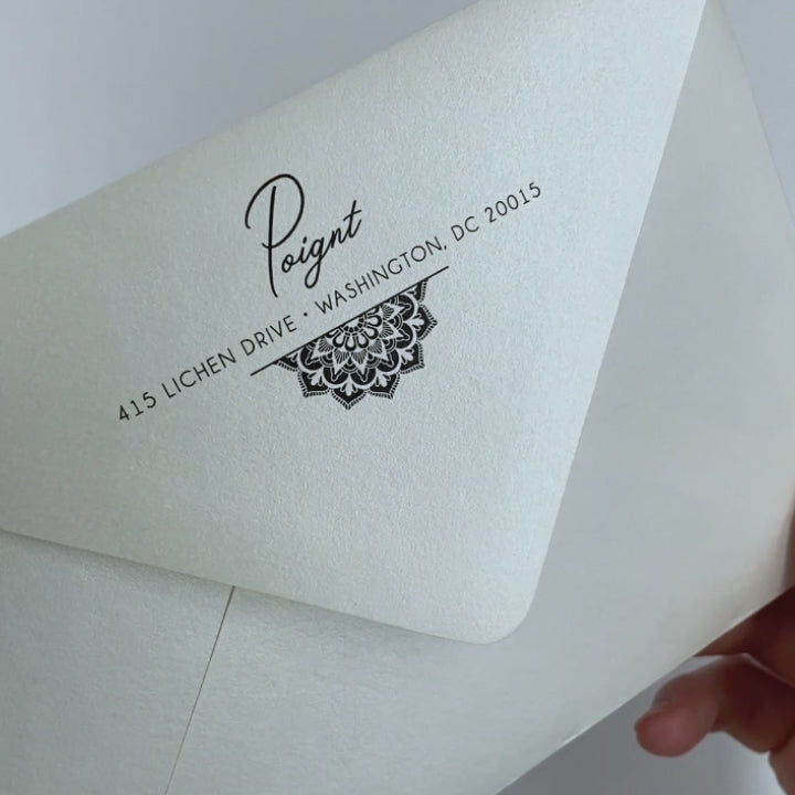 Folding the Mandala Wedding Invitations