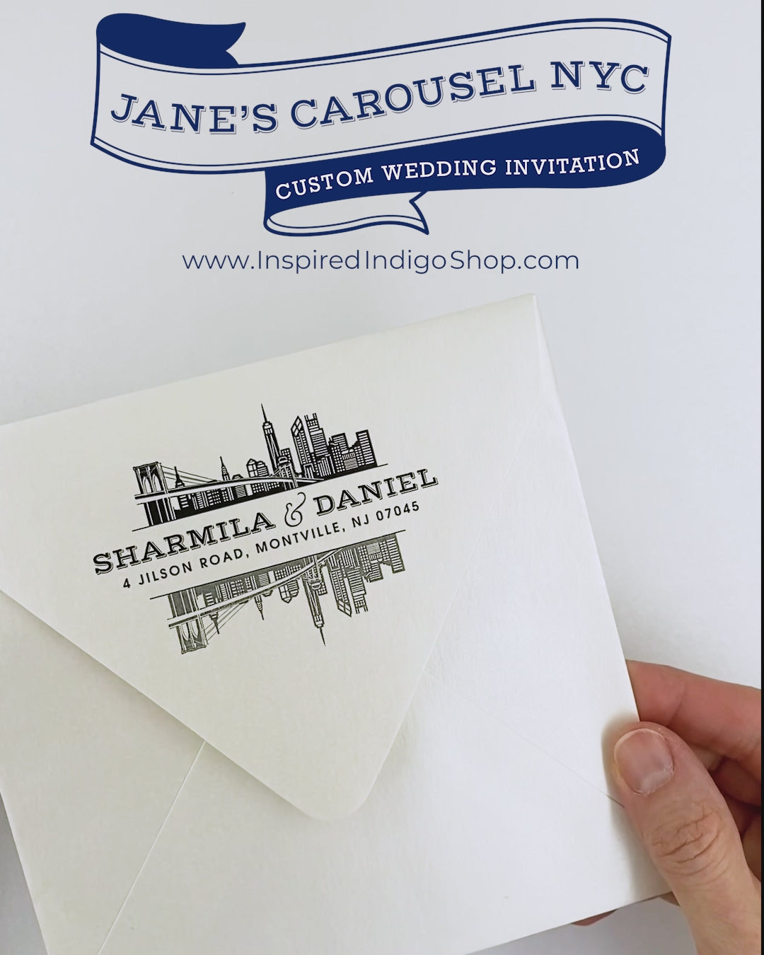 Jane's Carousel Custom Wedding Invitation