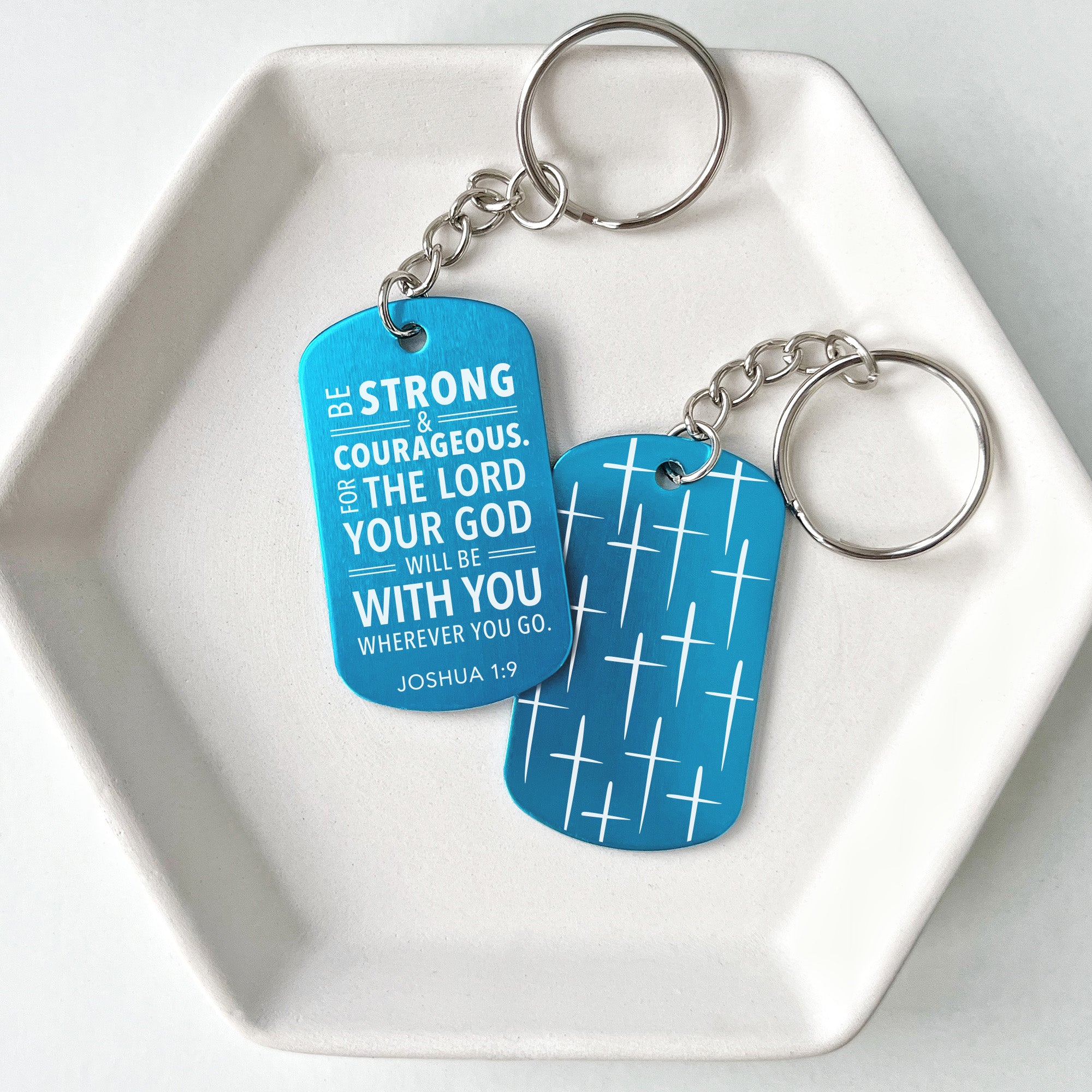 Easter Egg Basket Bible Verse Keychain