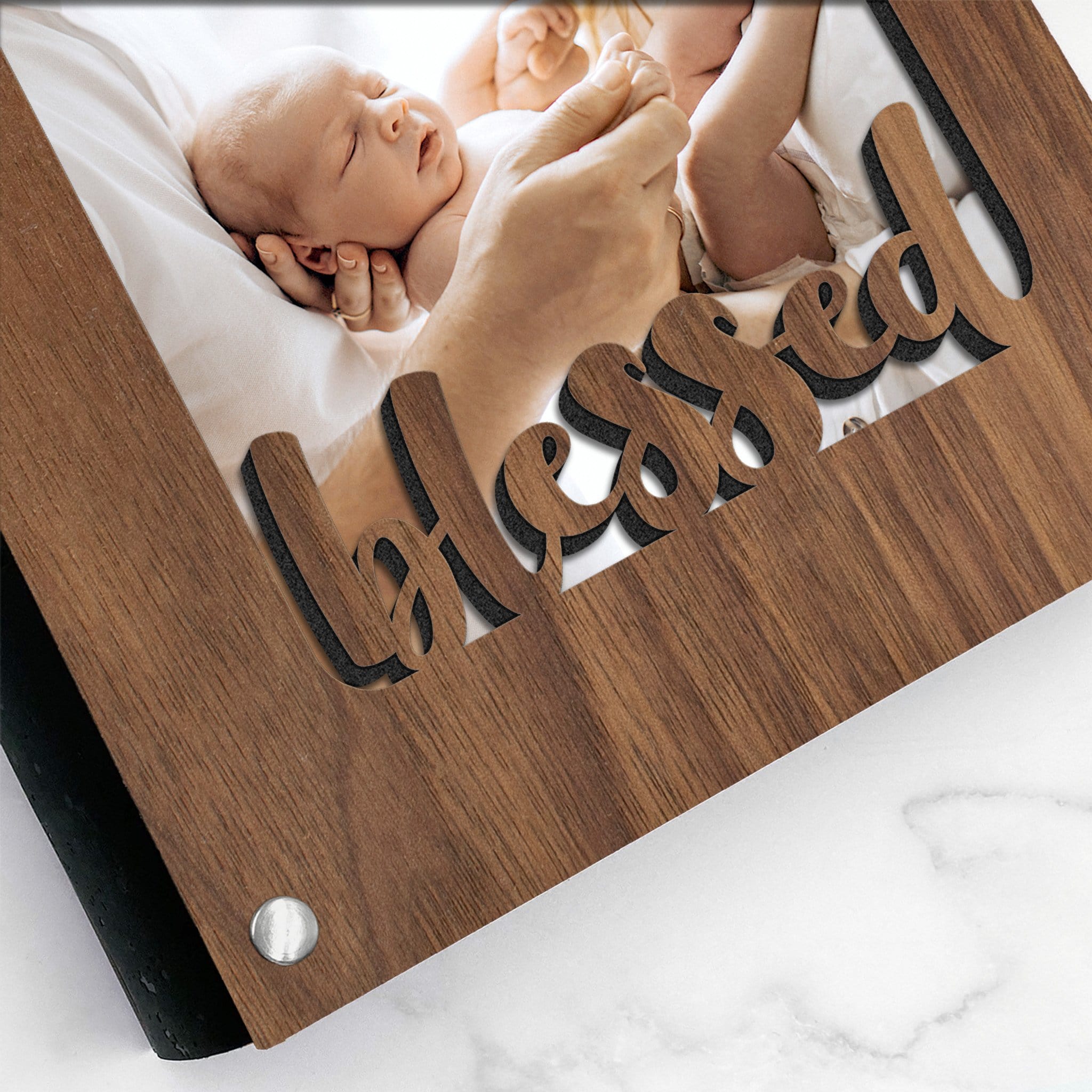 Blessed Journal with Walnut Wood Cover