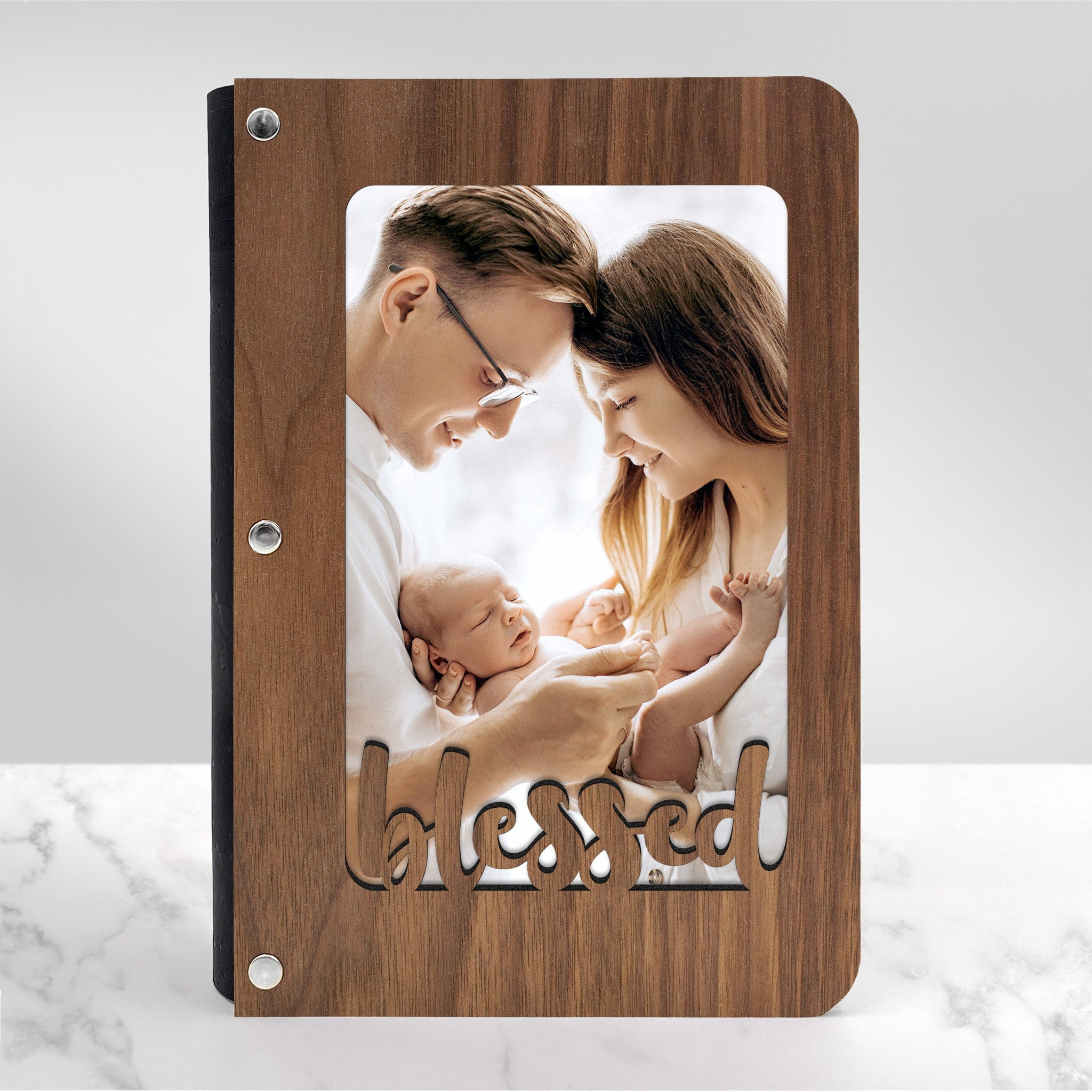 Religious Journal with Wood Cover