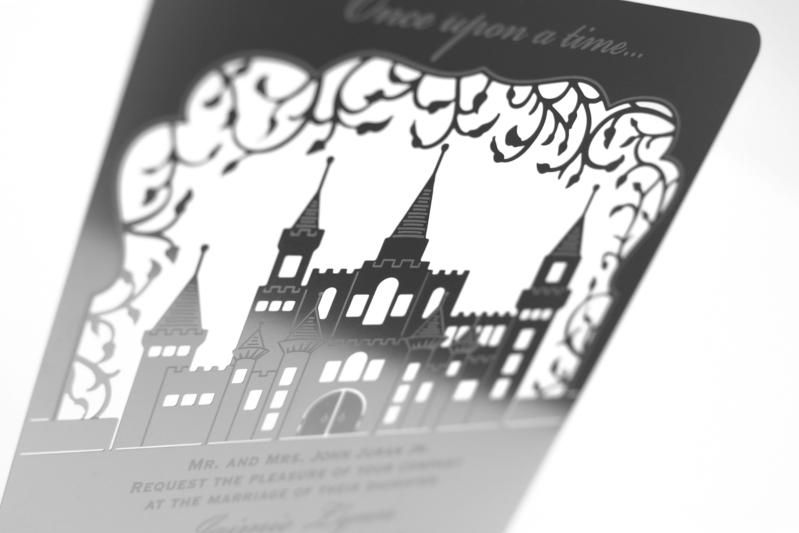 Real Metal Wedding Invitations