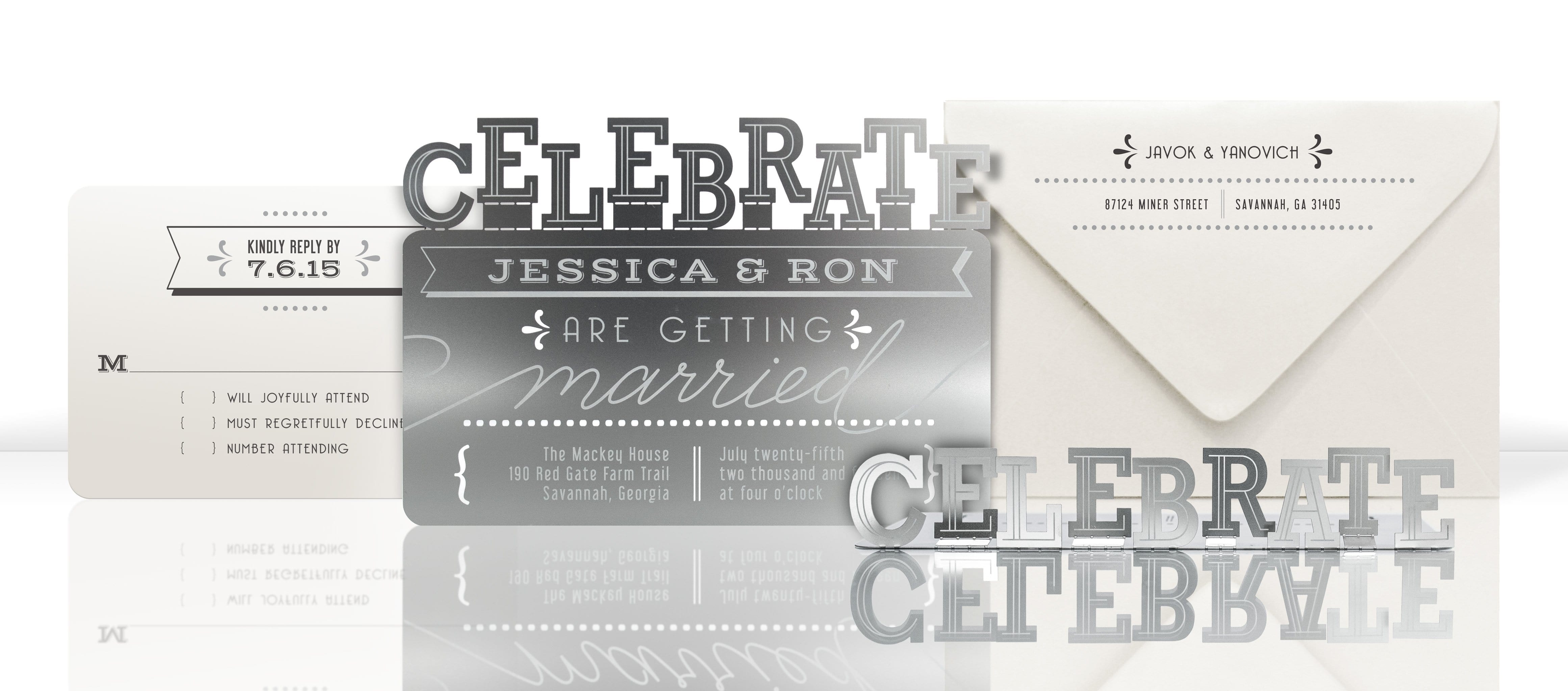 Real Metal Invitations