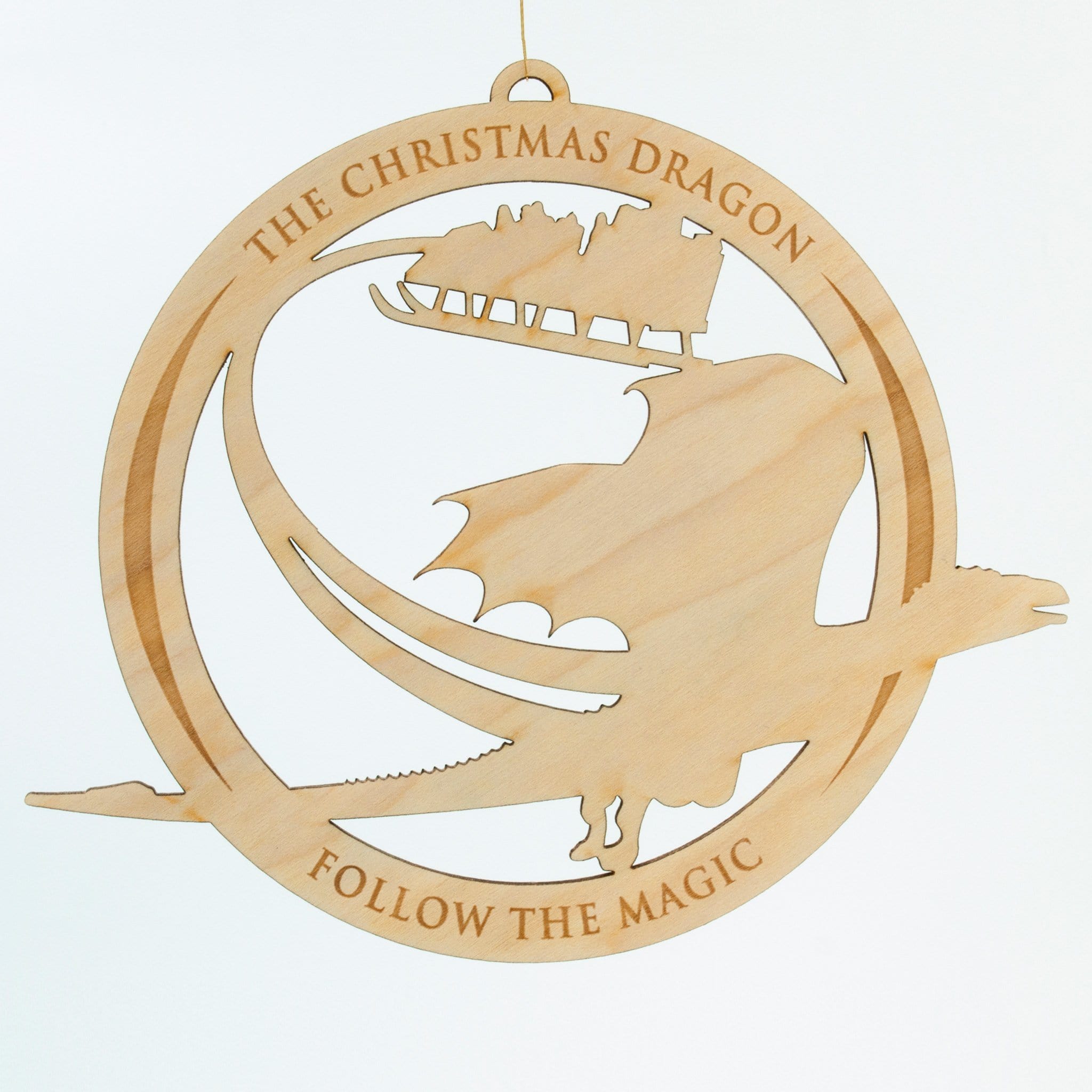 The Christmas Dragon Film Laser Cut Ornament