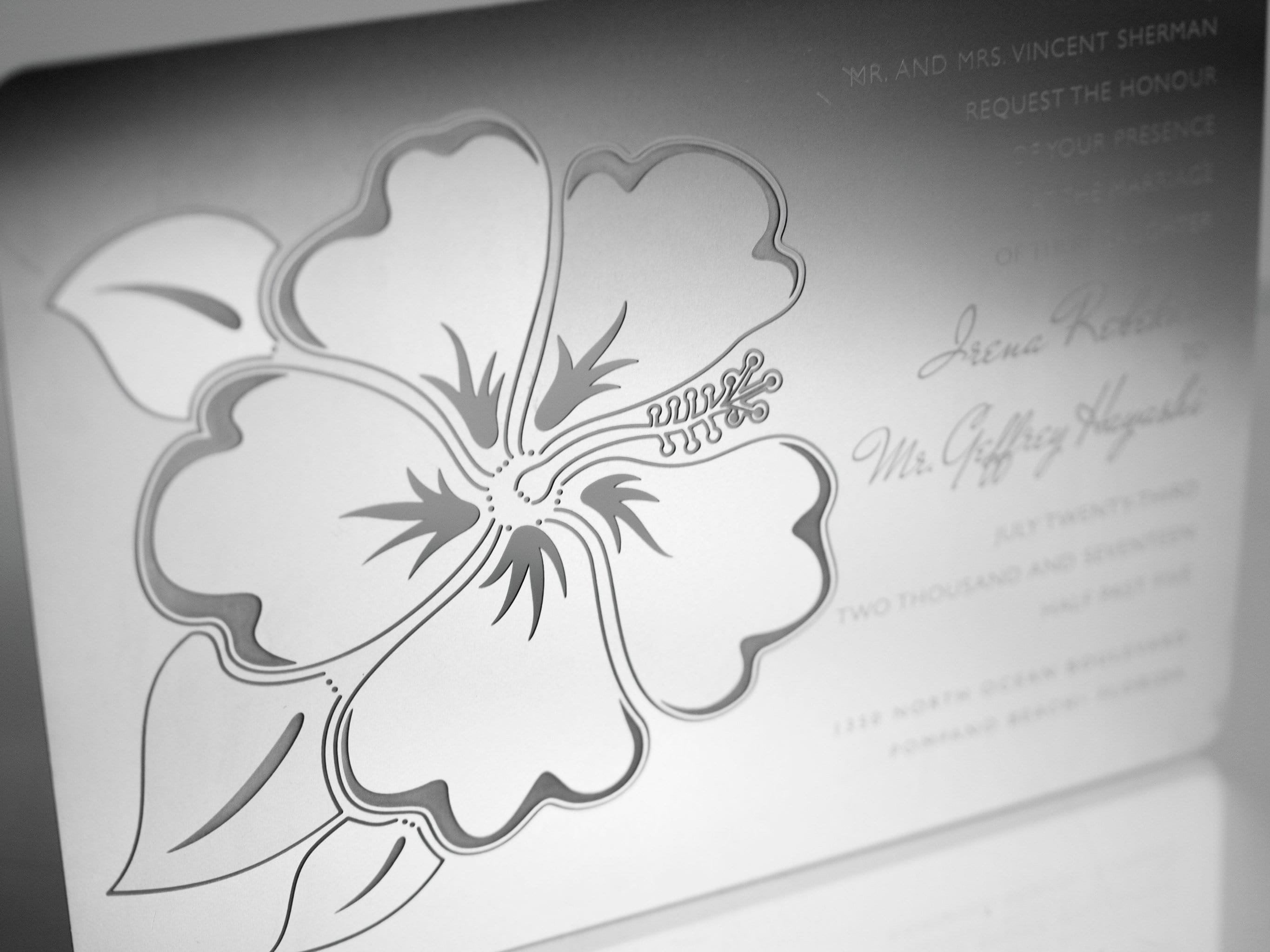 Unique Floral Wedding Invitations