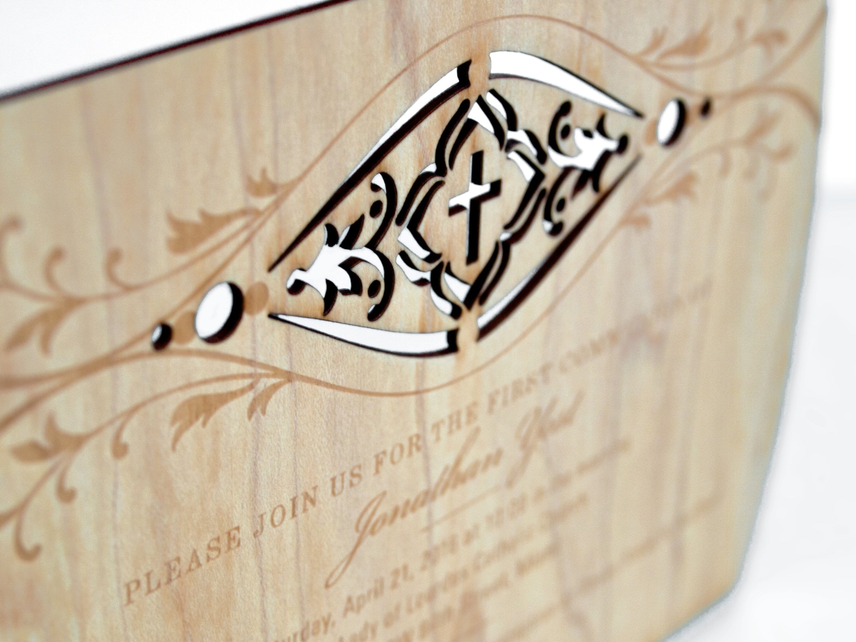 Holy Communion Invitations with Cross