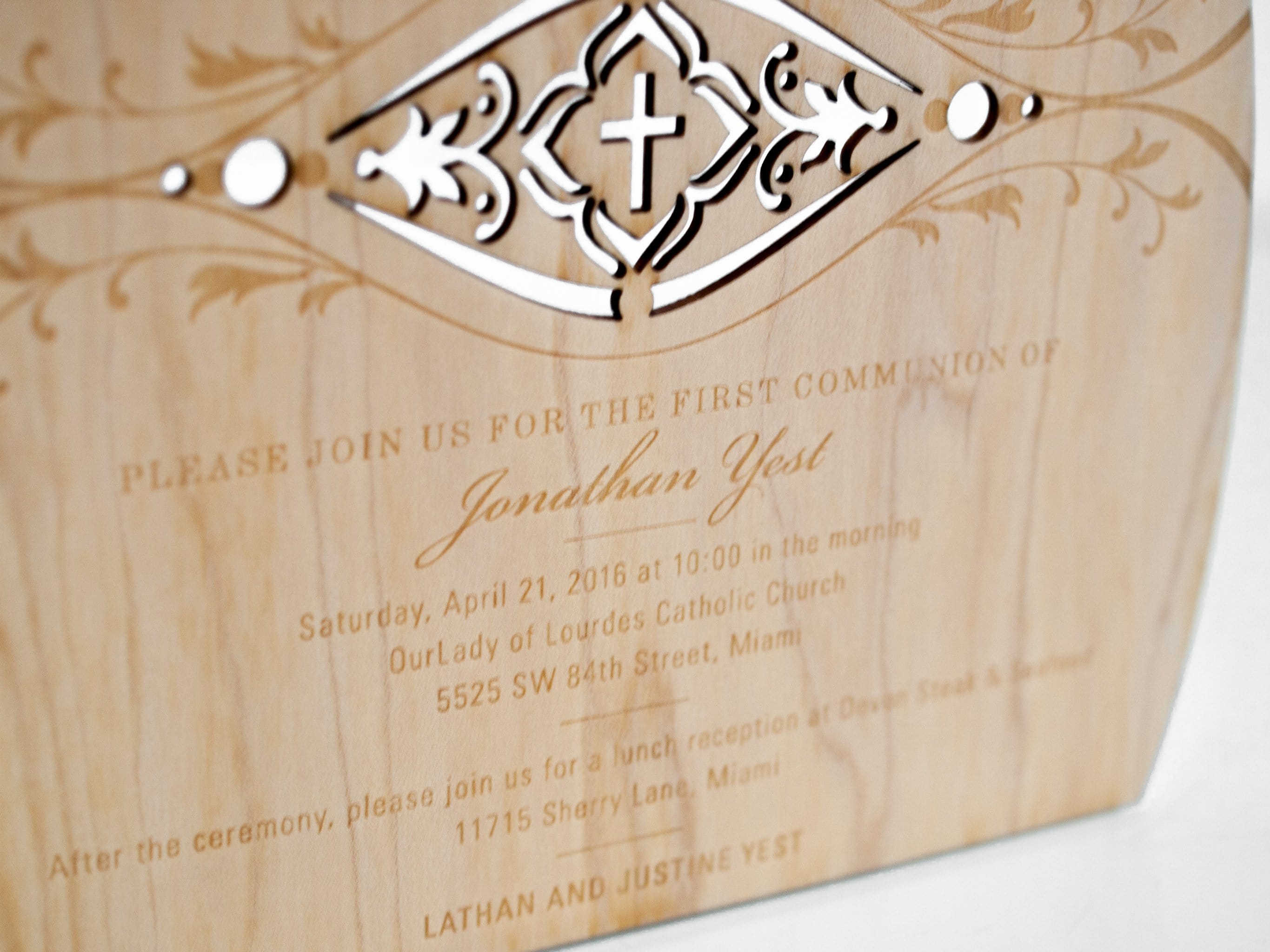 Holy Communion Luxury Invitations with Cross