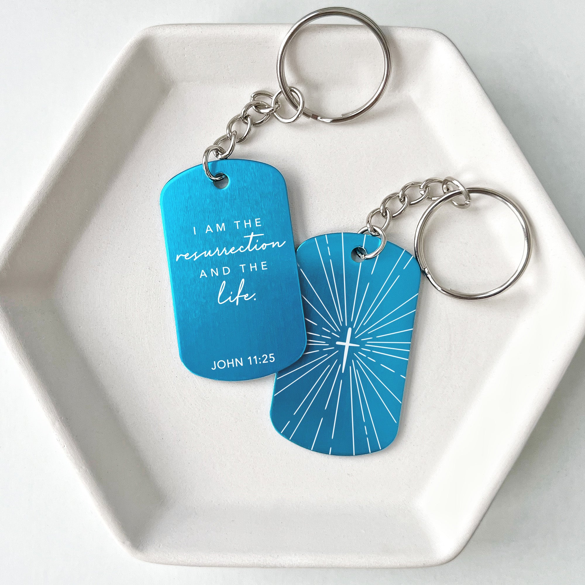 Easter Egg Stuffer Bible Verse Keychain