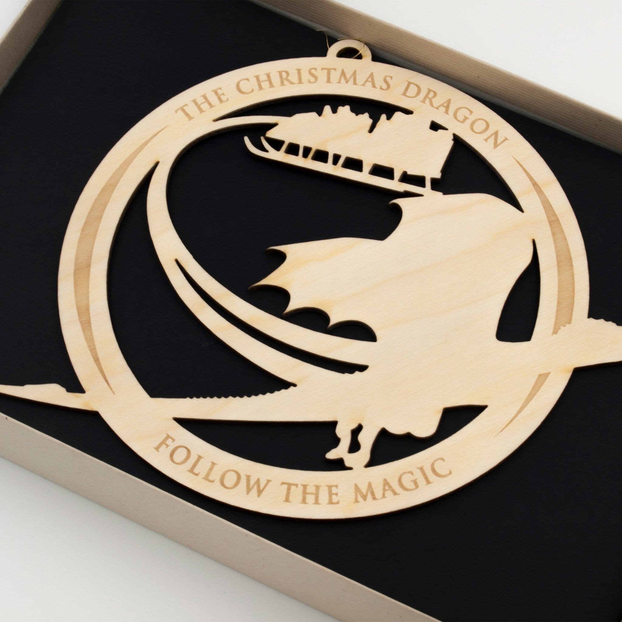 The Christmas Dragon Feature Film Wood Ornament