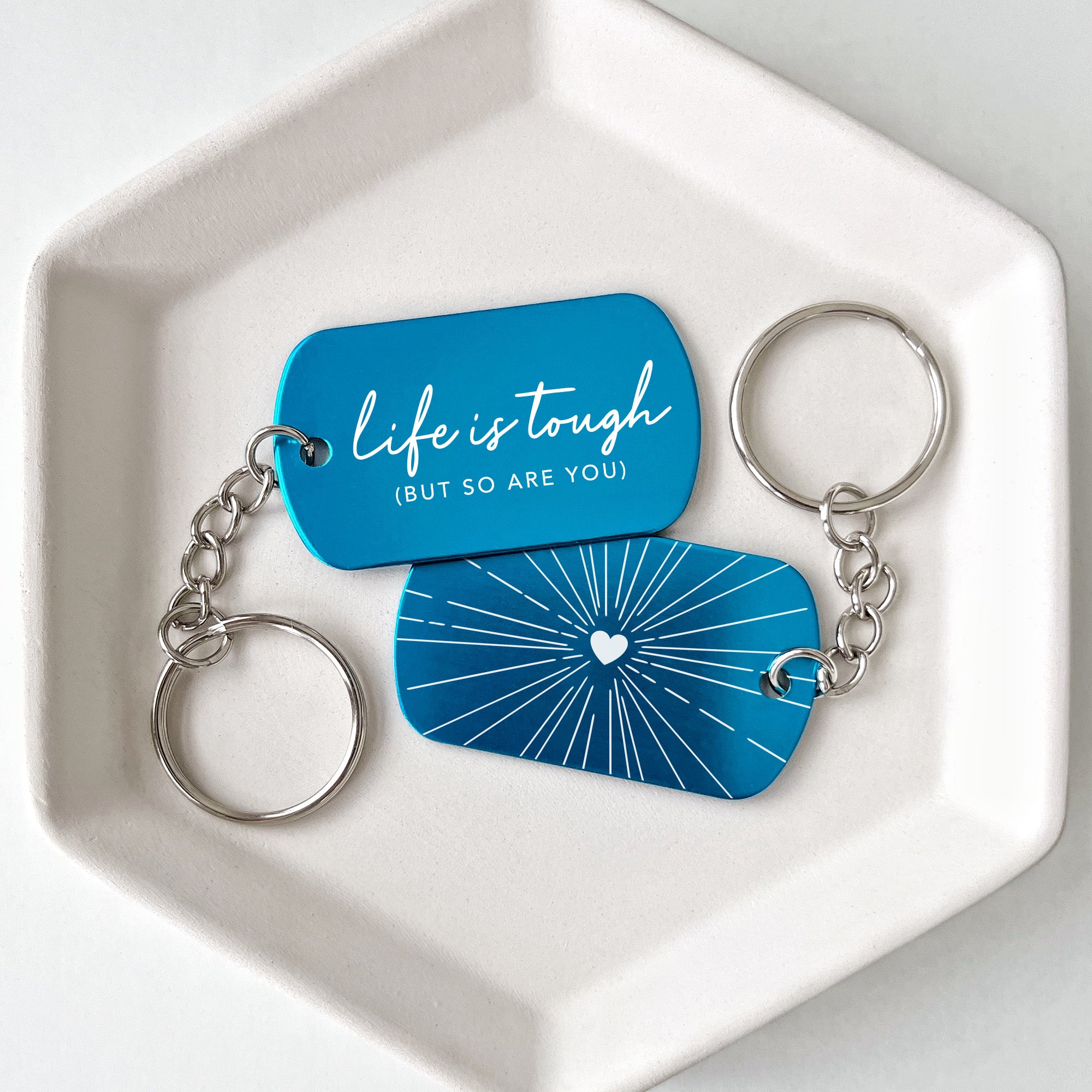 Life is Tough Keychain Support Gift