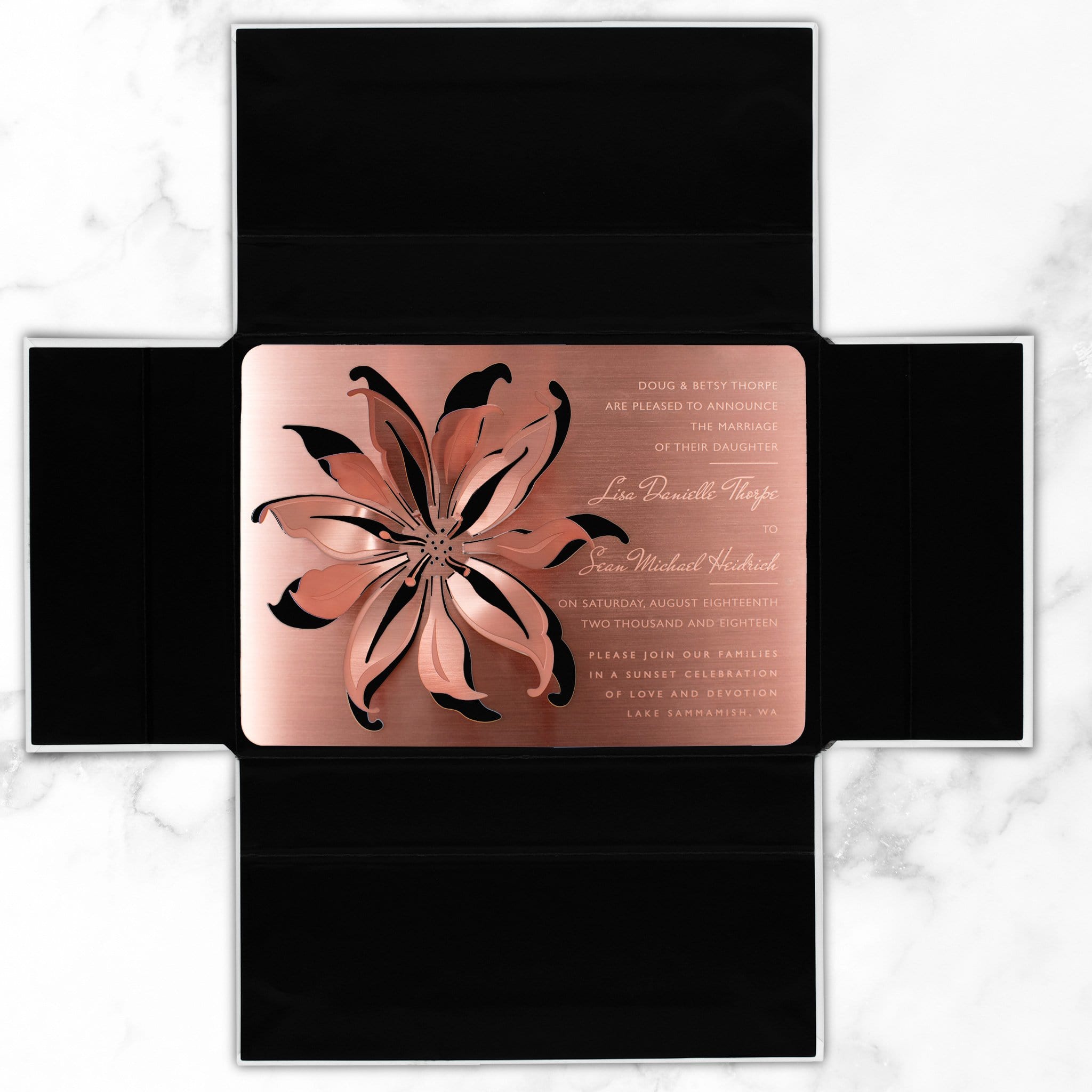 4.5" x 6.25" x 1" Magnetic Invitation Box