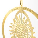 Maria's Field of Hope Metal Sunflower Ornament