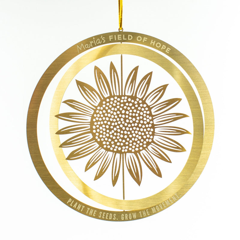 Prayers from Maria Metal Sunflower Ornament