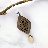Moroccan Charm Design Wood Necklace