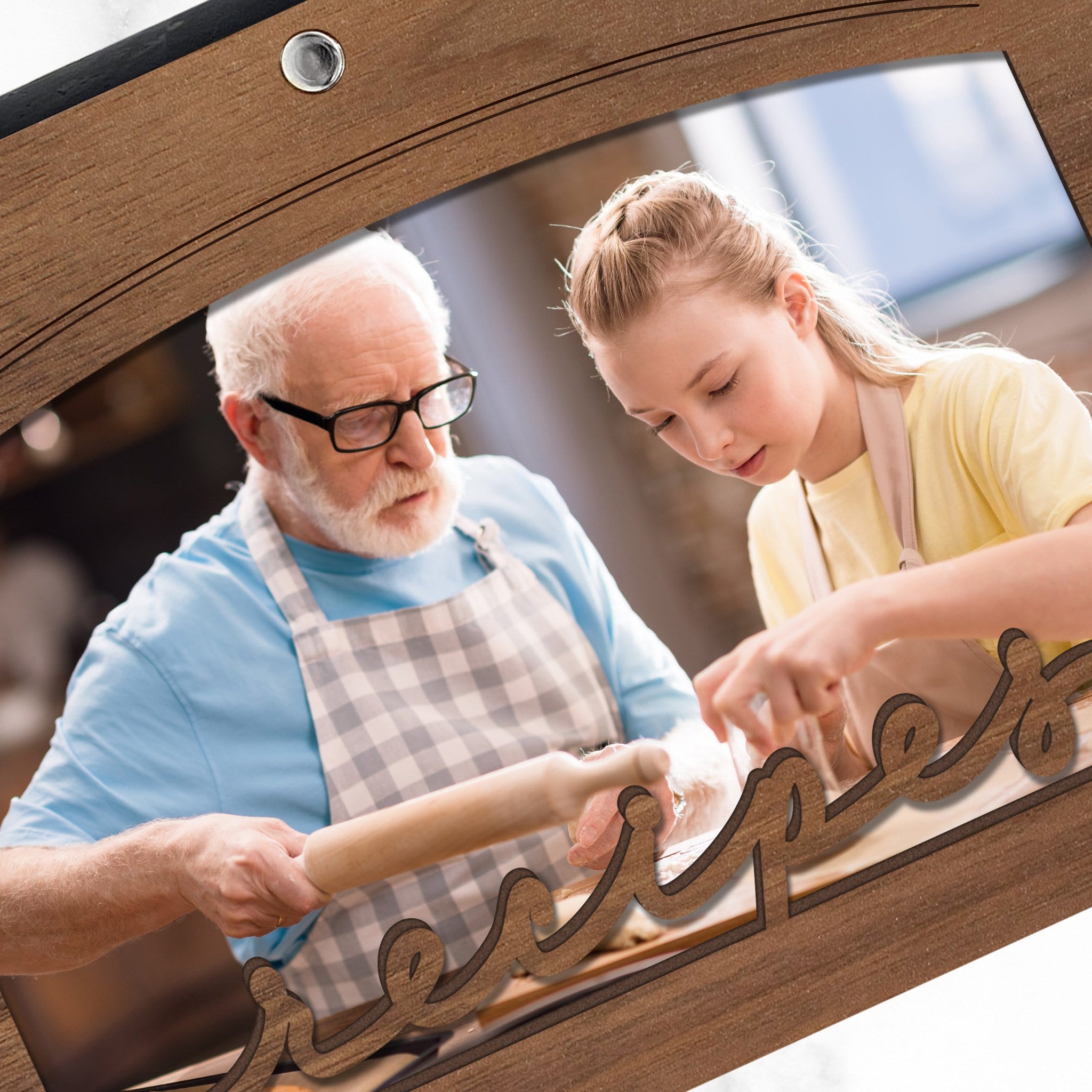 Recipe Book with Walnut Wood Cover