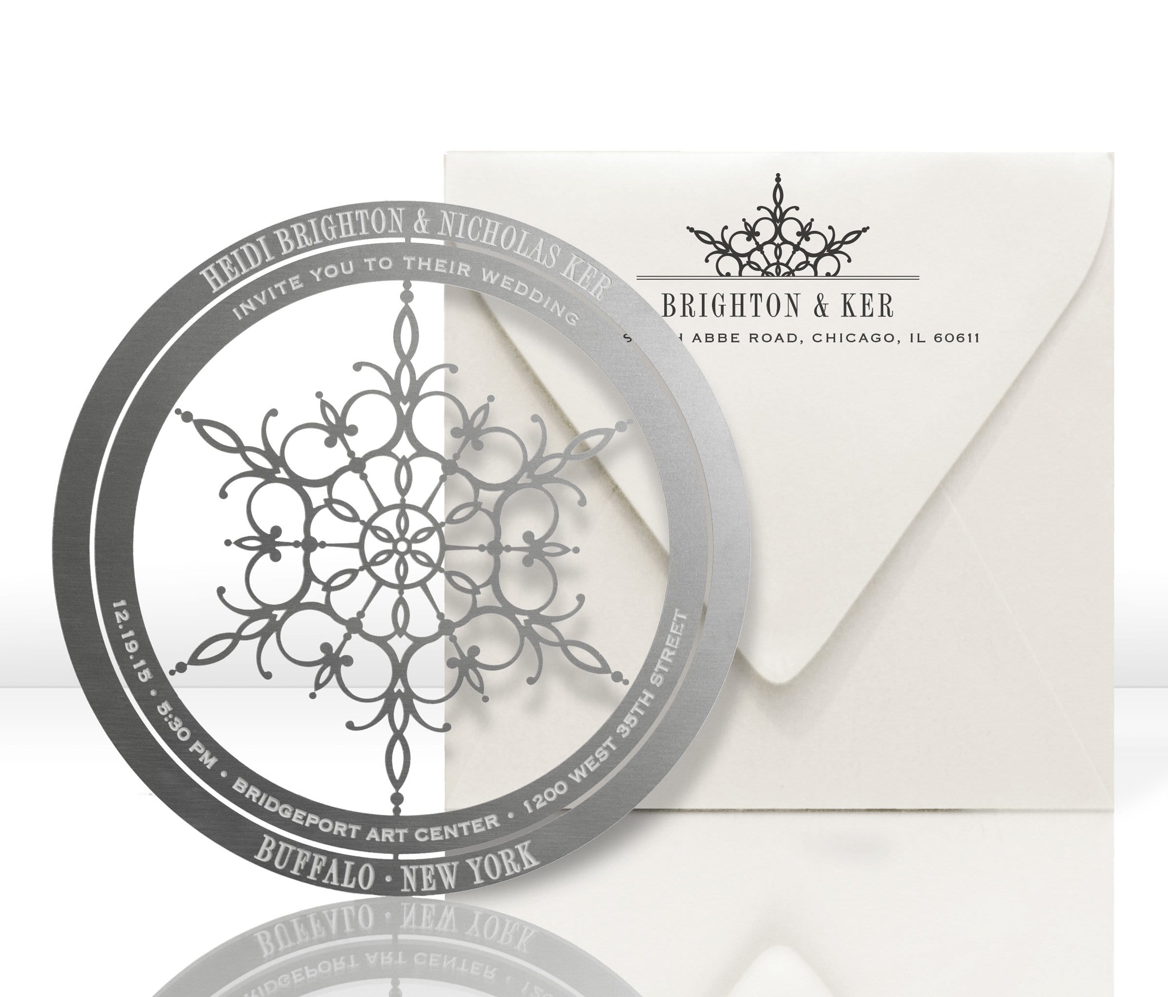 Christmas Holiday Invitations for Weddings or Corporate Events