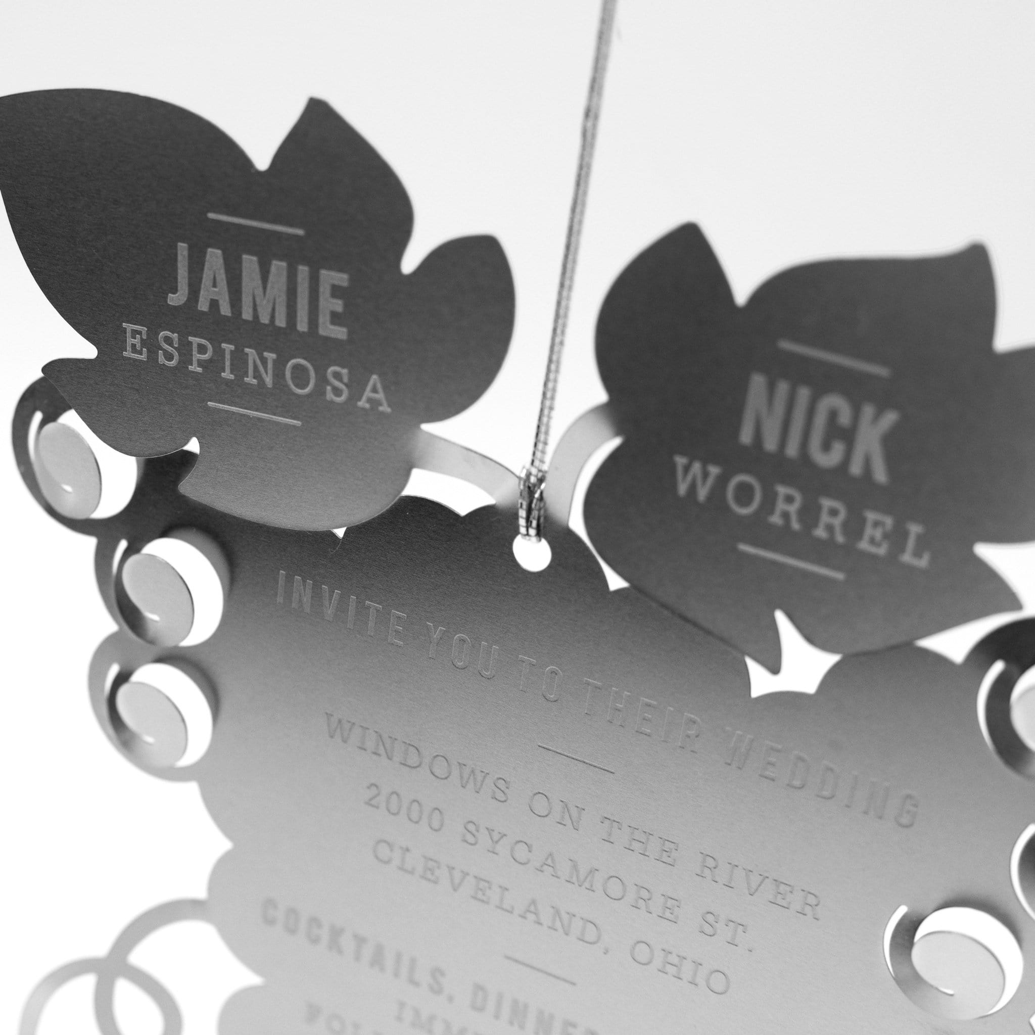 Unique Wedding Invitations that Turn into Ornaments