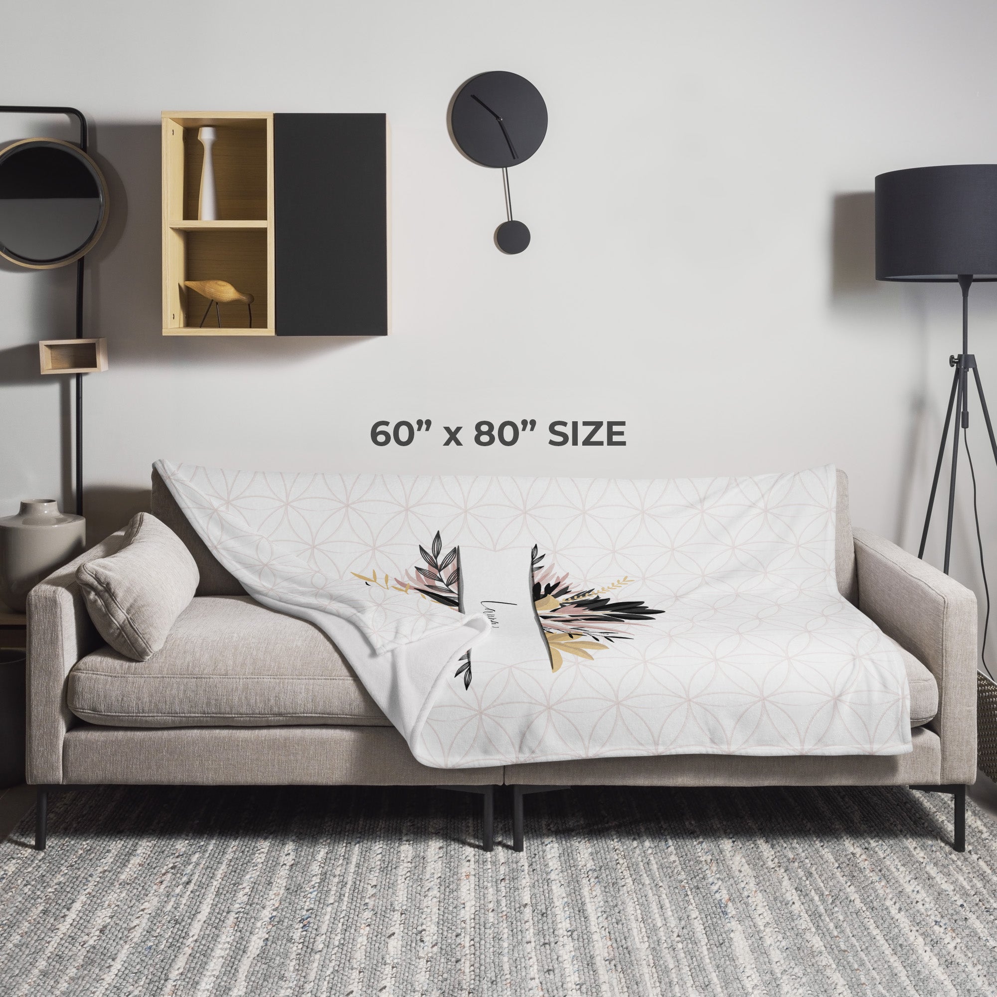 60" x 80" Large Couch Blanket