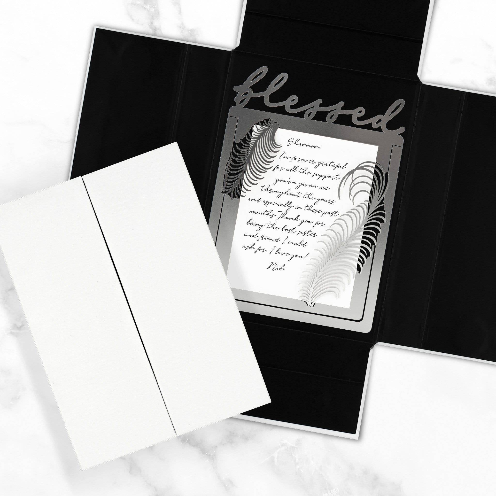 CLEARANCE Blessed Folding Metal Card