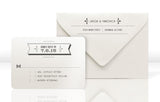Wedding Invitation RSVP Card and Envelope for Wedding Celebration Invitation