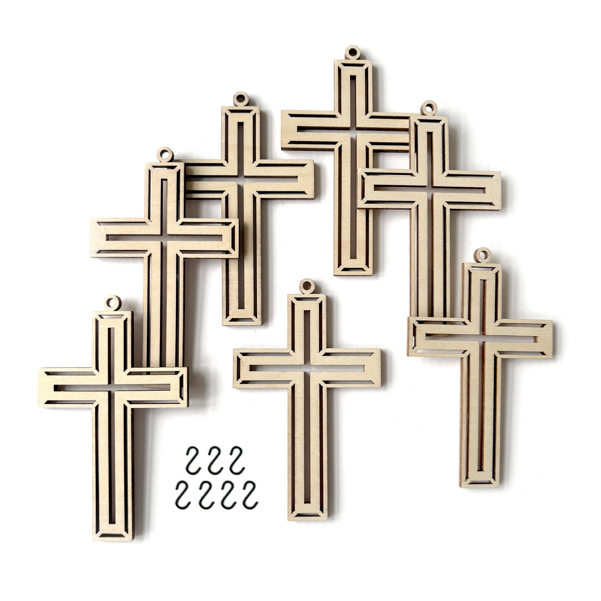 Cross Laser Cut Ornaments