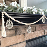 Easter Garland with Egg Charms for Mantel