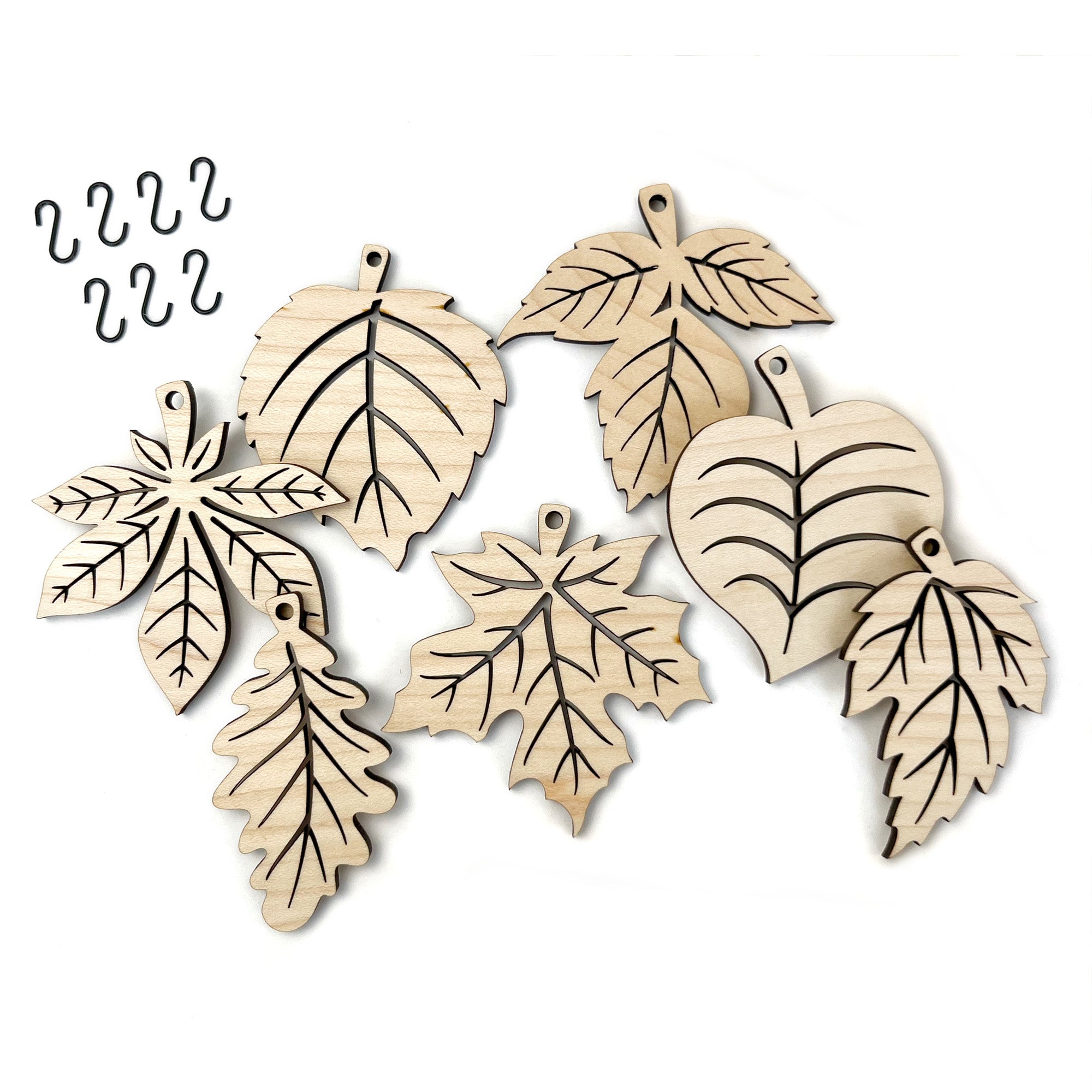 Fall Leaves Laser Cut Charms