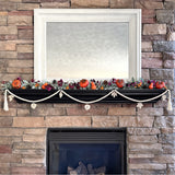 Fall Garland with Leaf Charms for Mantle