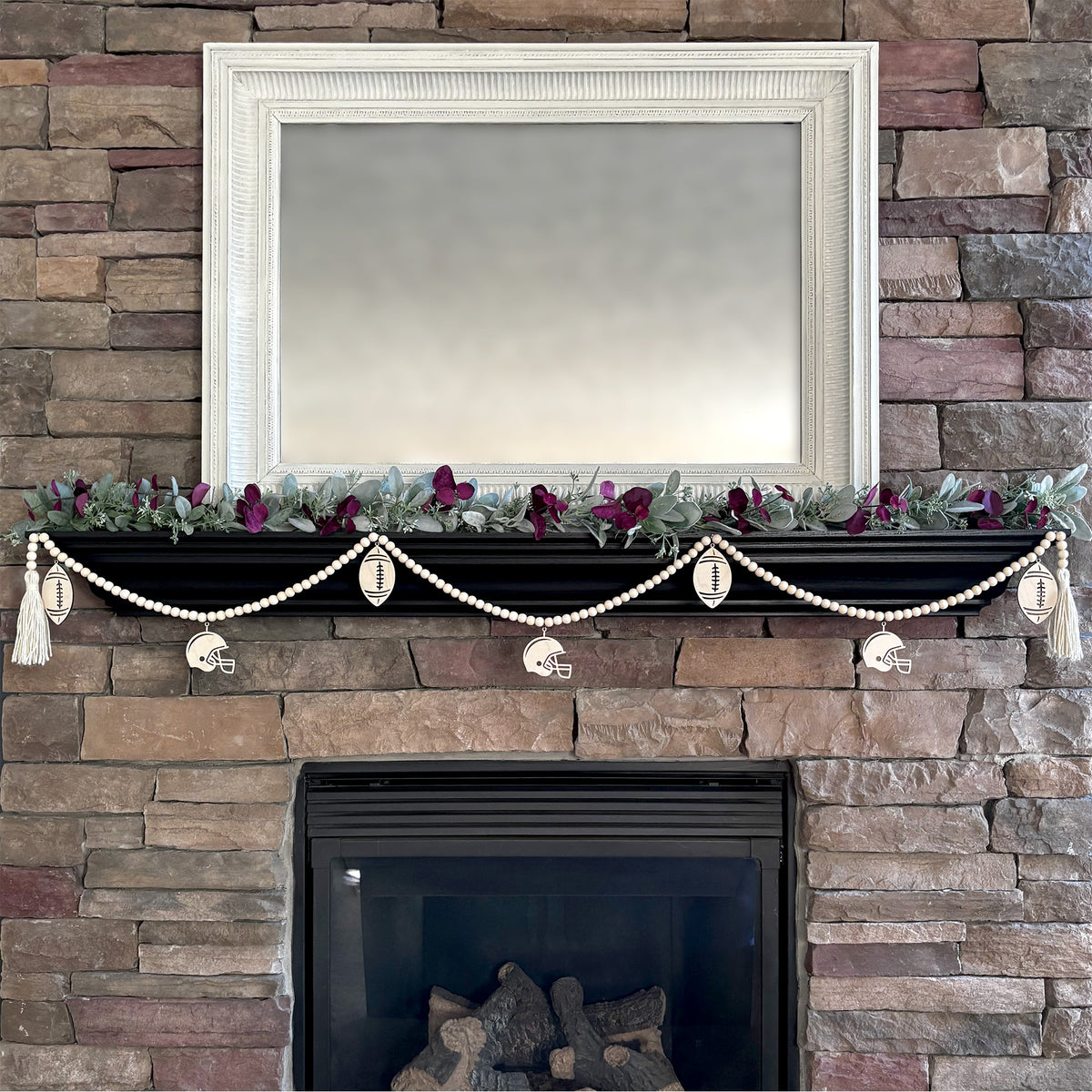 Football Season Mantel Garland
