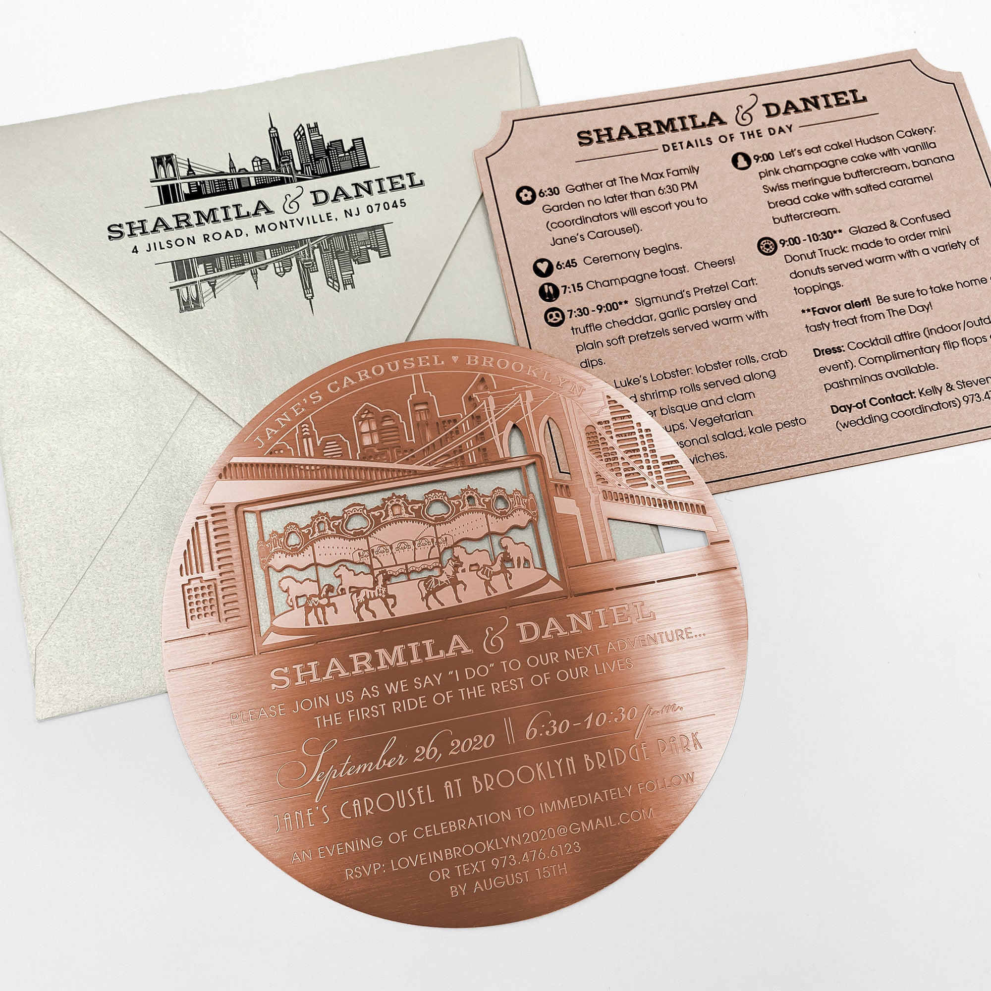 Jane's Carousel Wedding Invitations