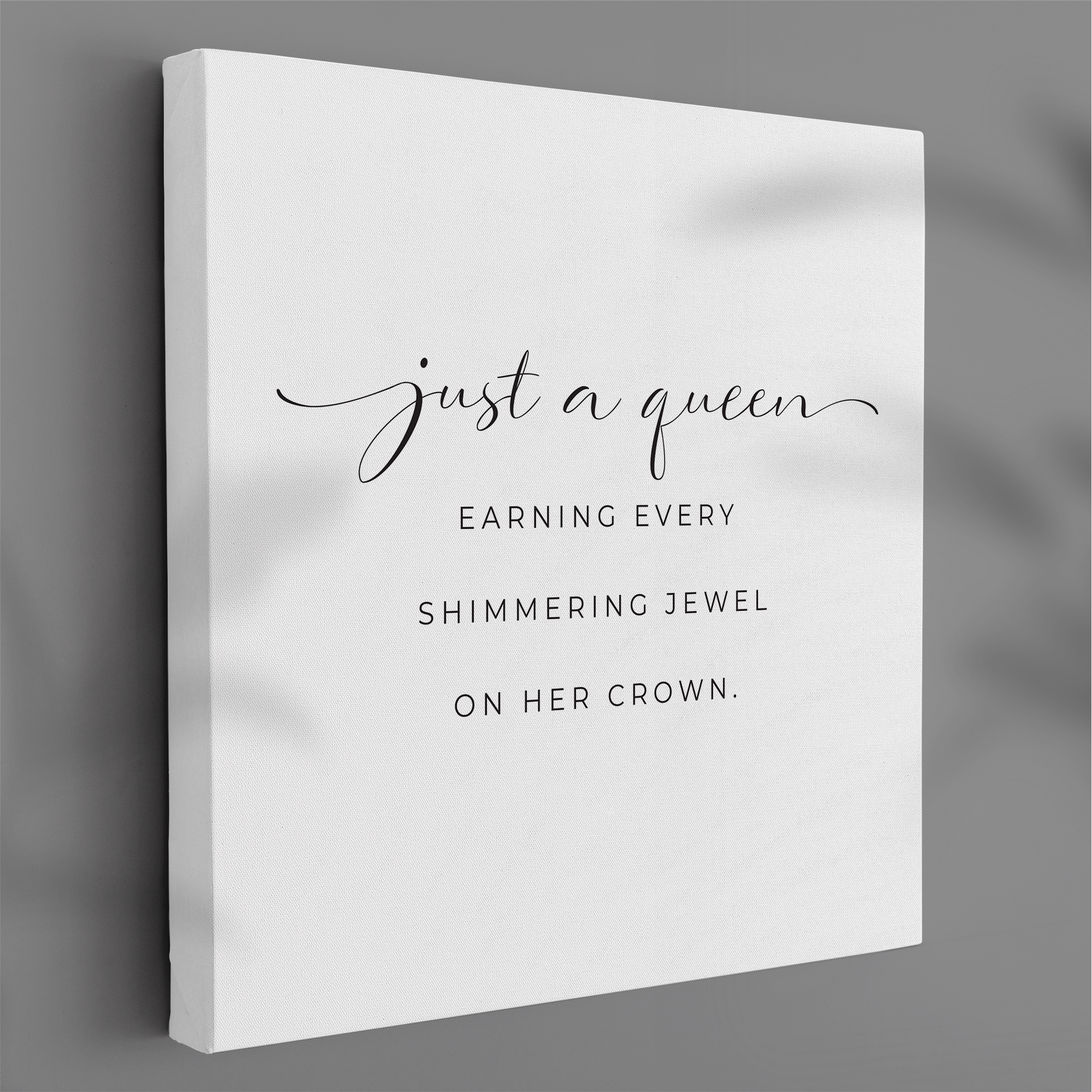 Just a Queen Canvas Print for Graduation