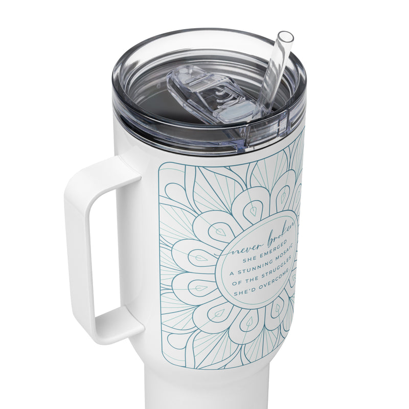 "Never Broken" Travel Tumbler