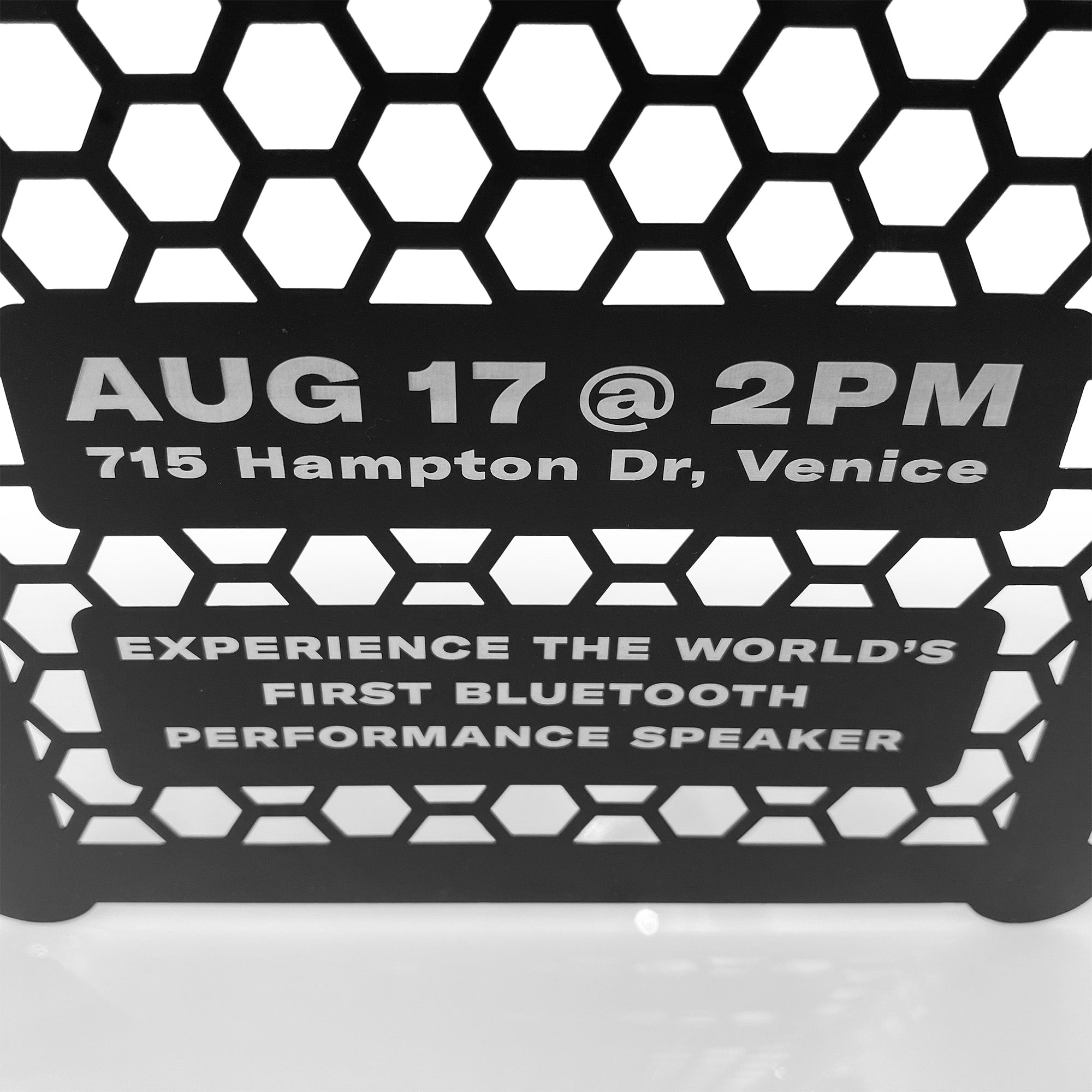 Music Industry Invitations Made from Blank Metal