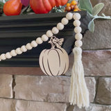 Fall Garland with Pumpkin Charms for Mantle