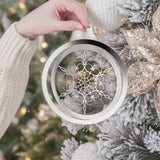 Snowflake Metal Christmas Ornament