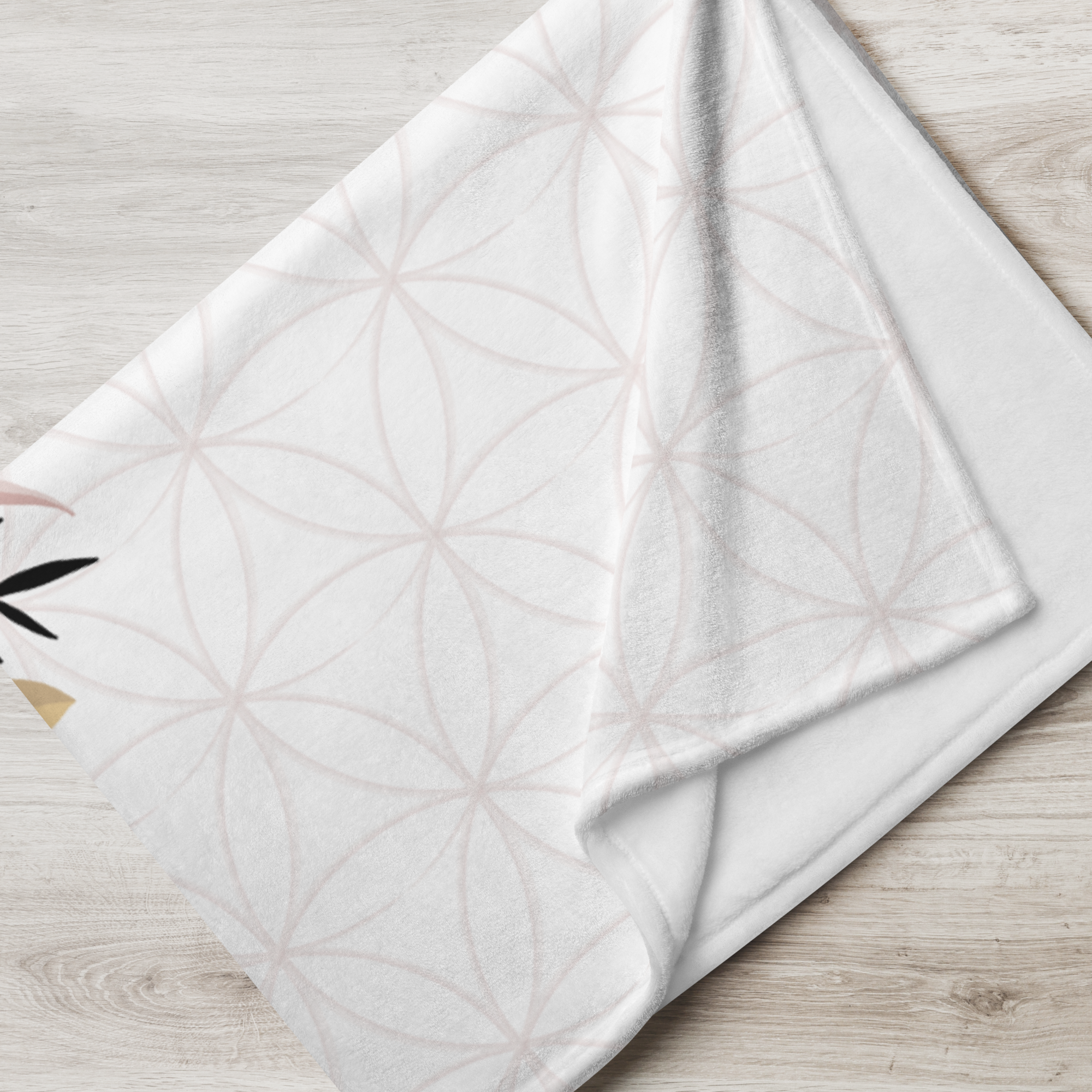 Blanket with Geometric Pattern