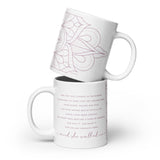 She Walked On Inspirational Tea Mug Pink Color