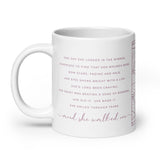 She Walked On Quote for Cancer Survivors Coffee Mug Pink Color