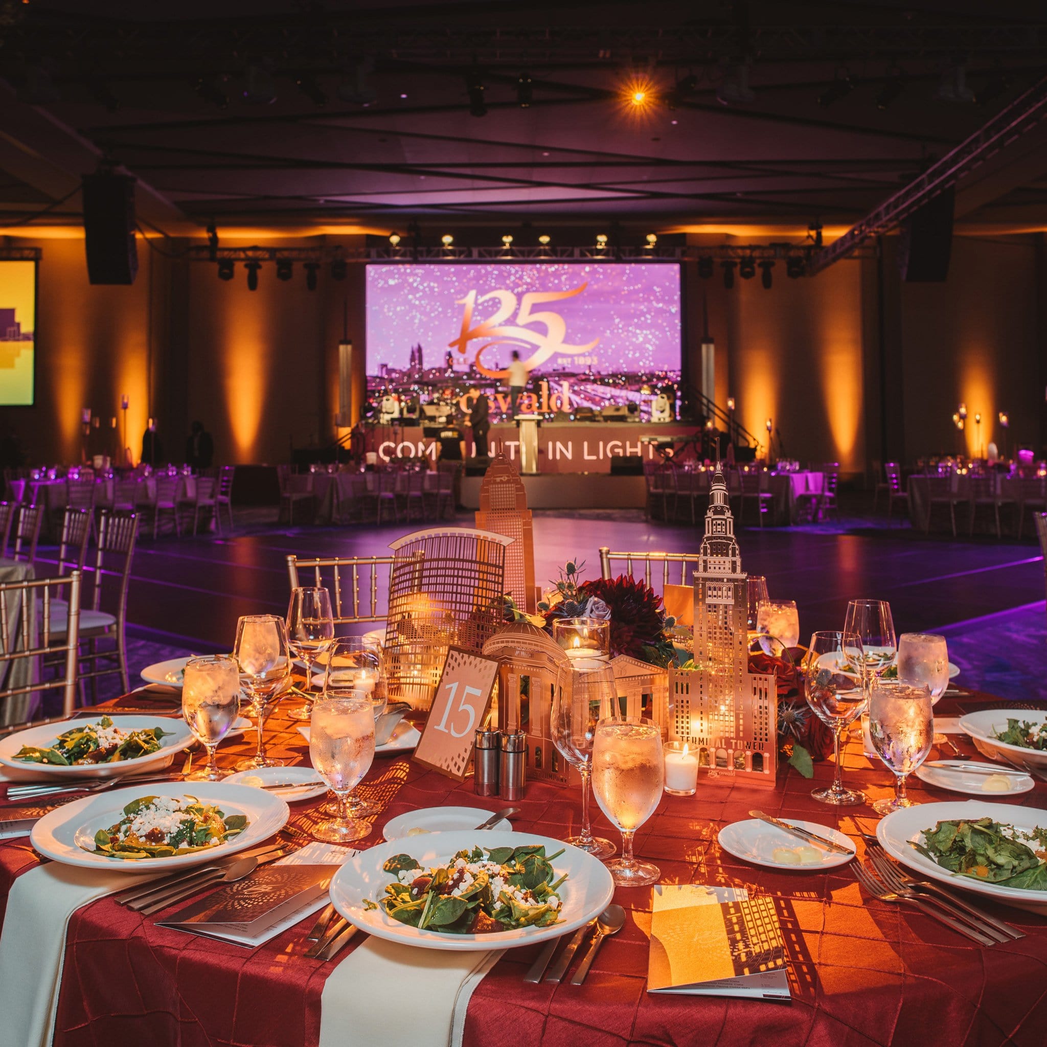 Cleveland Metal Building Centerpieces