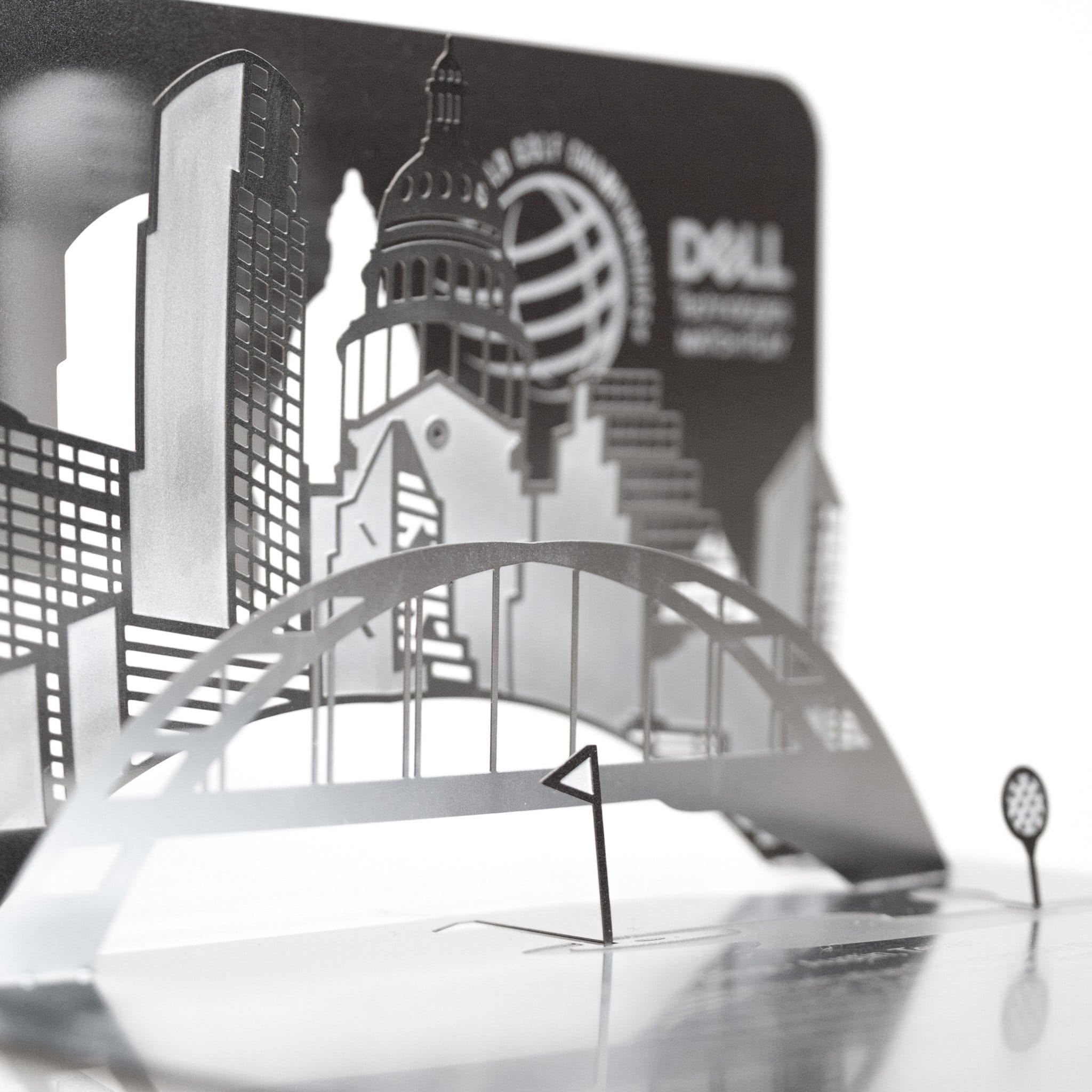 3D Metal Dell Matchplay Golf Tournament Invitation