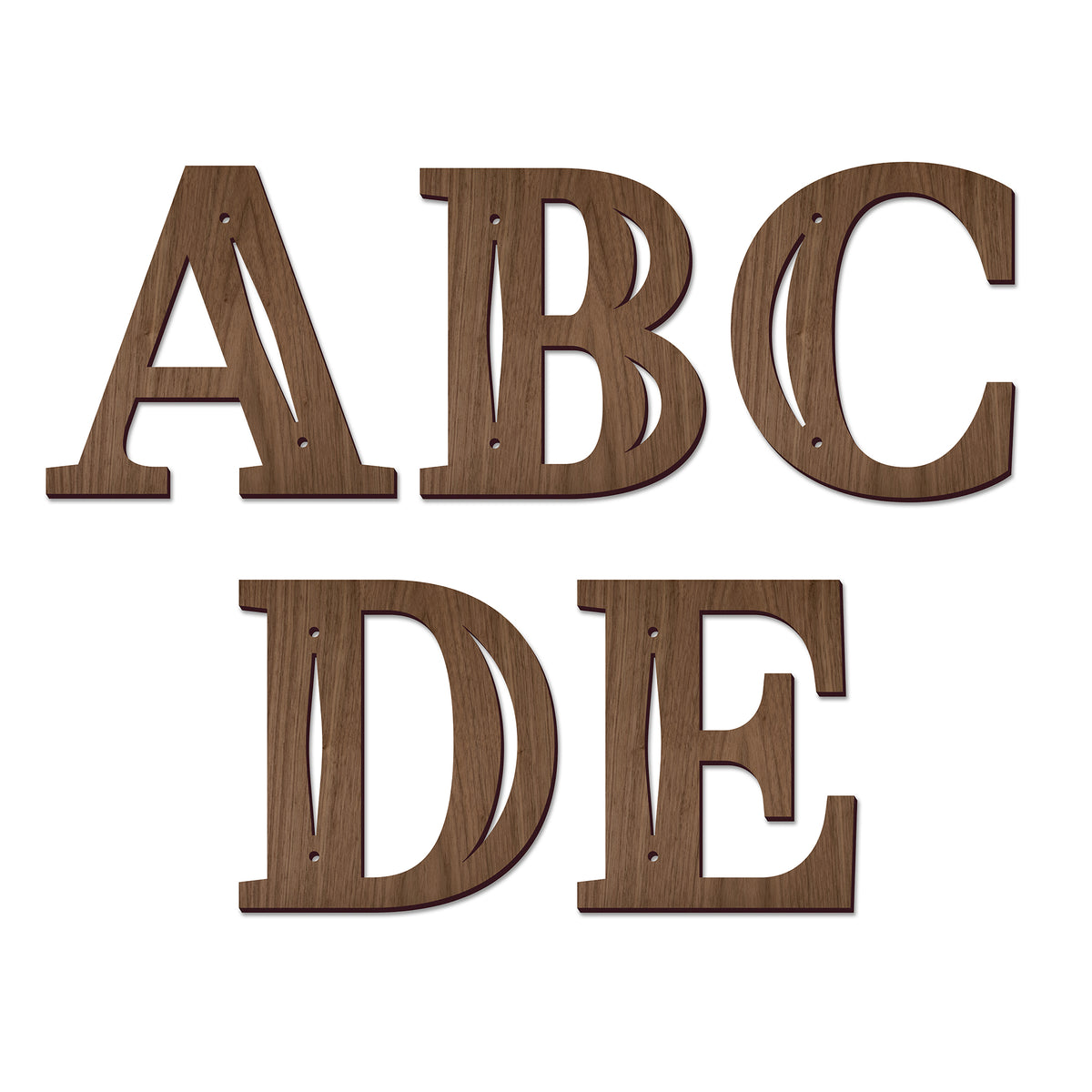Wood Letters and Numbers Wall Art - Contemporary Design