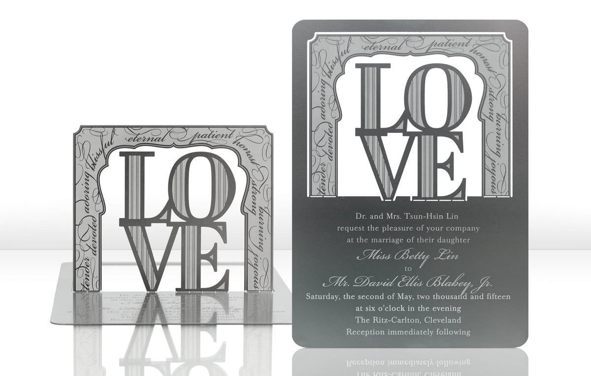 Love Metal Invitation