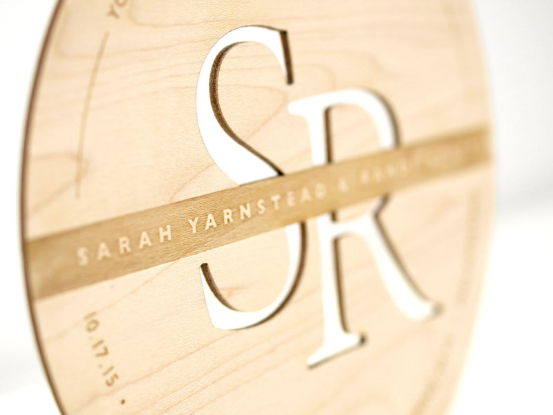 Modern Monogram Wedding Invitations