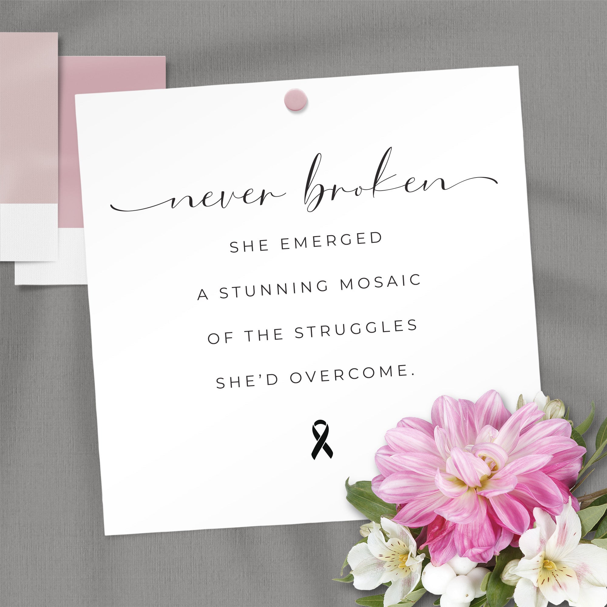 Never Broken Art Print for Illness Support