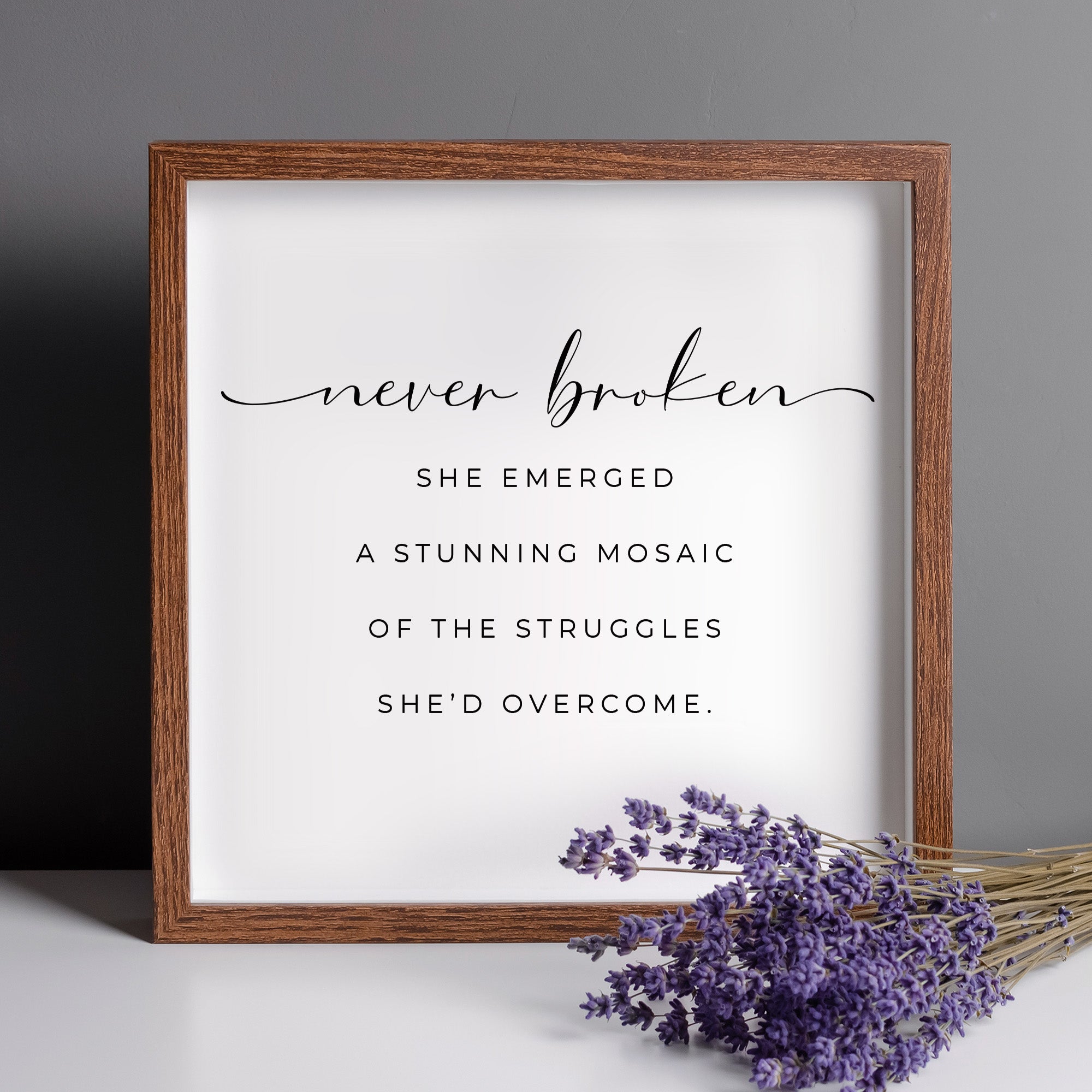 Never Broken Art Print for Cancer Support